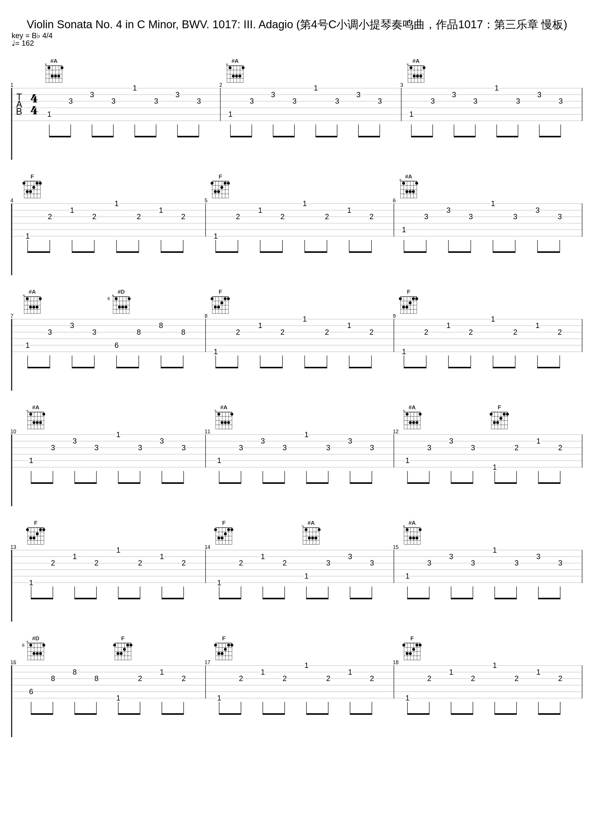 Violin Sonata No. 4 in C Minor, BWV. 1017: III. Adagio (第4号C小调小提琴奏鸣曲，作品1017：第三乐章 慢板)_John Williams,Peter Hurford_1