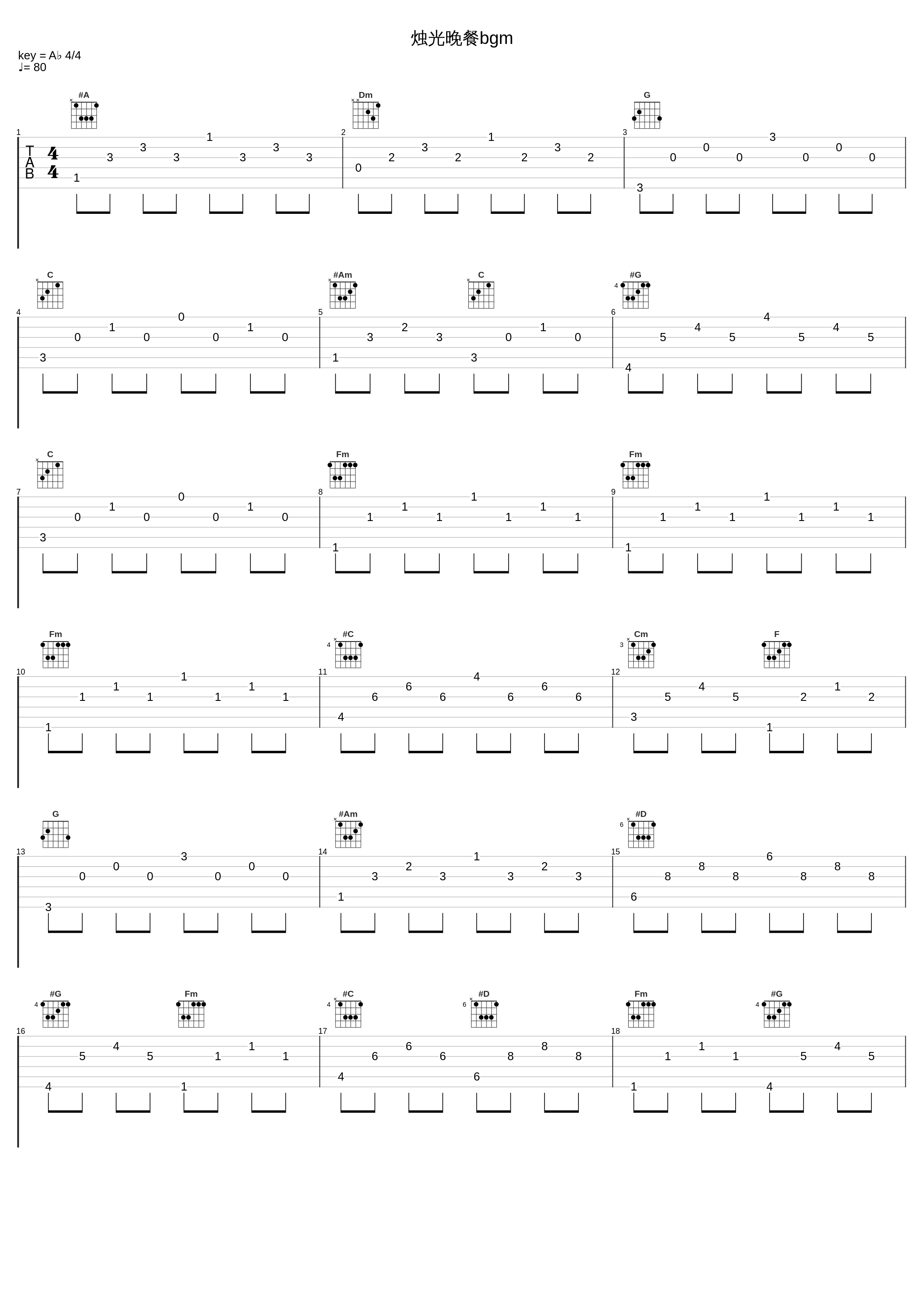 烛光晚餐bgm_钢琴曲_1