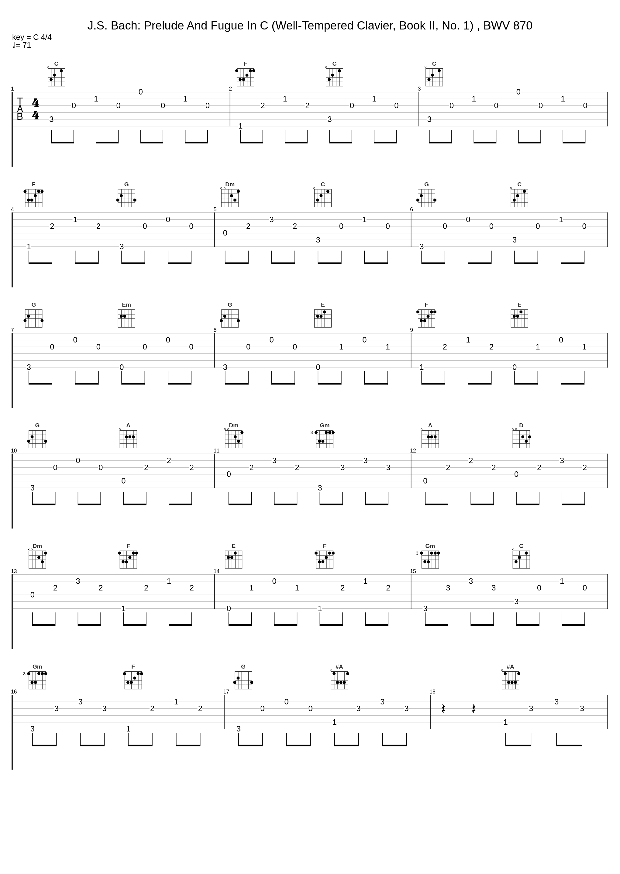 J.S. Bach: Prelude And Fugue In C (Well-Tempered Clavier, Book II, No. 1) , BWV 870_Walter Gieseking_1