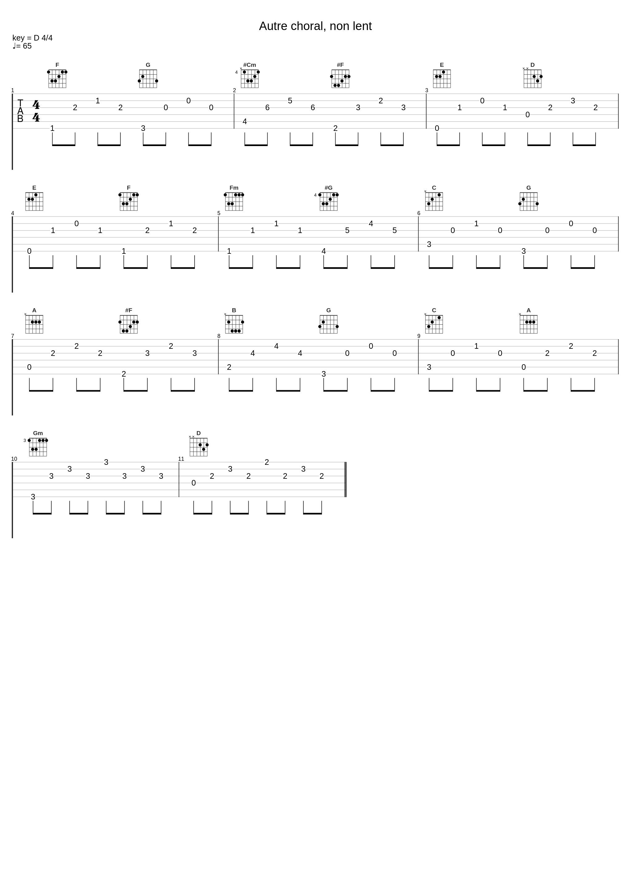 Autre choral, non lent_Erik Satie_1