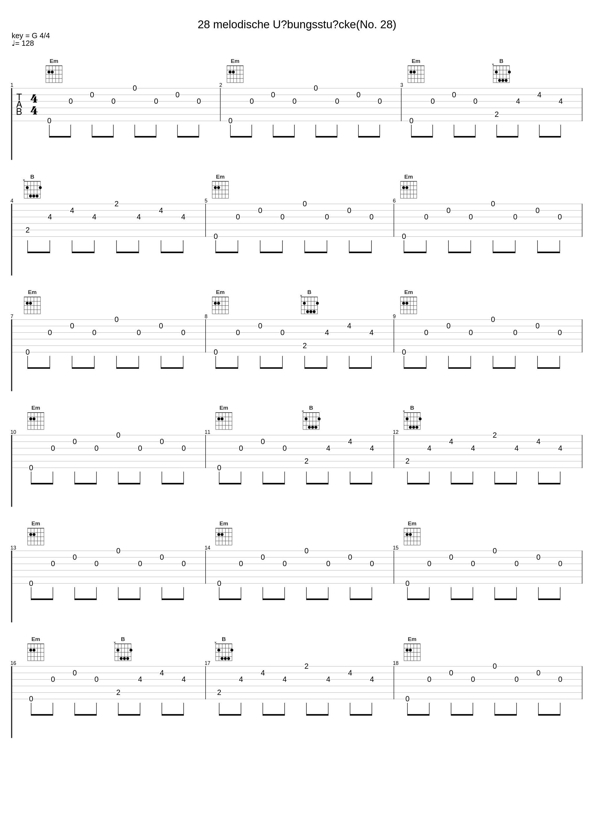 28 melodische Übungsstücke(No. 28)_Anton Diabelli,Nologo_1