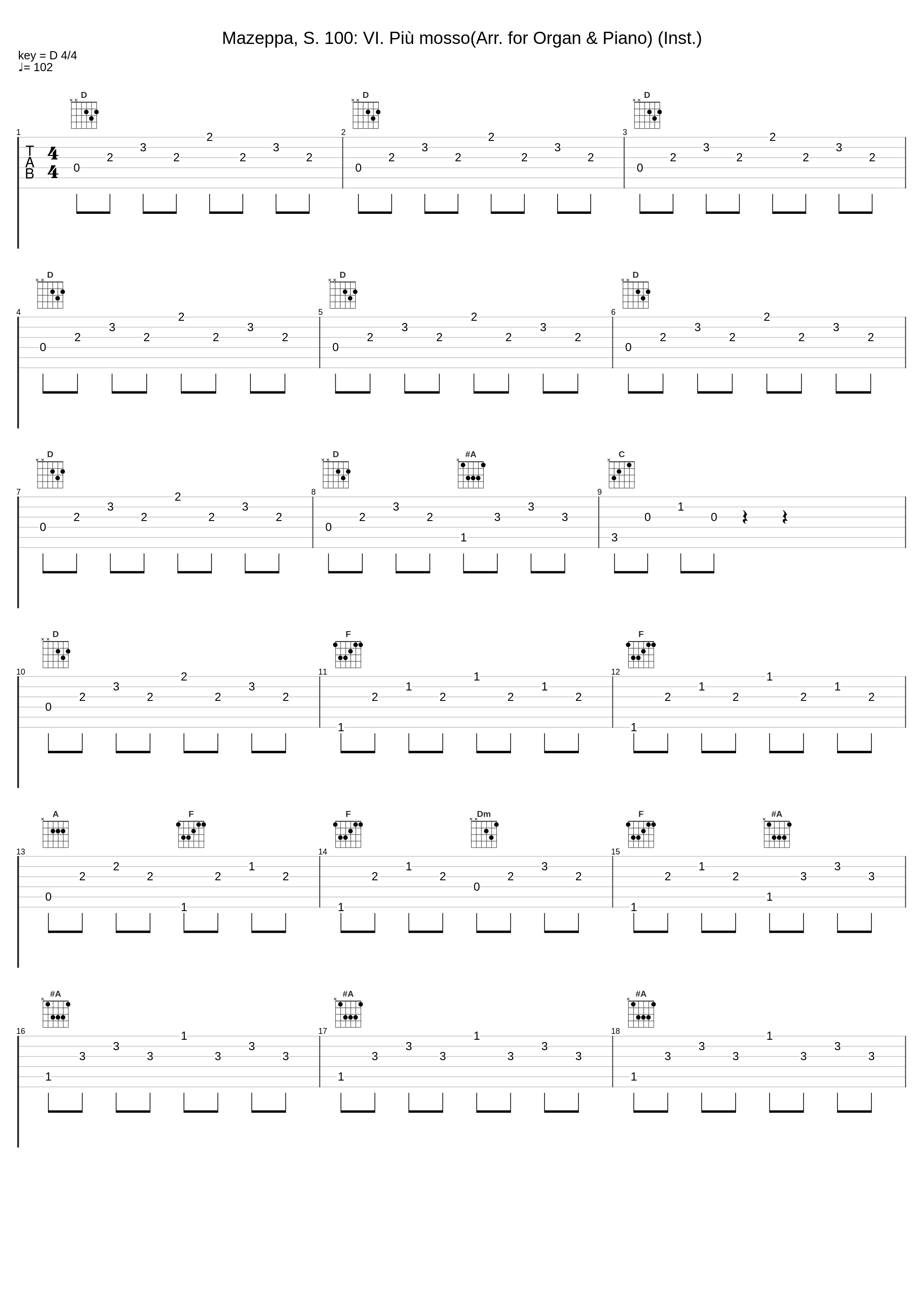 Mazeppa, S. 100: VI. Più mosso(Arr. for Organ & Piano) (Inst.)_Jean-François Vaucher,Christian Favre_1