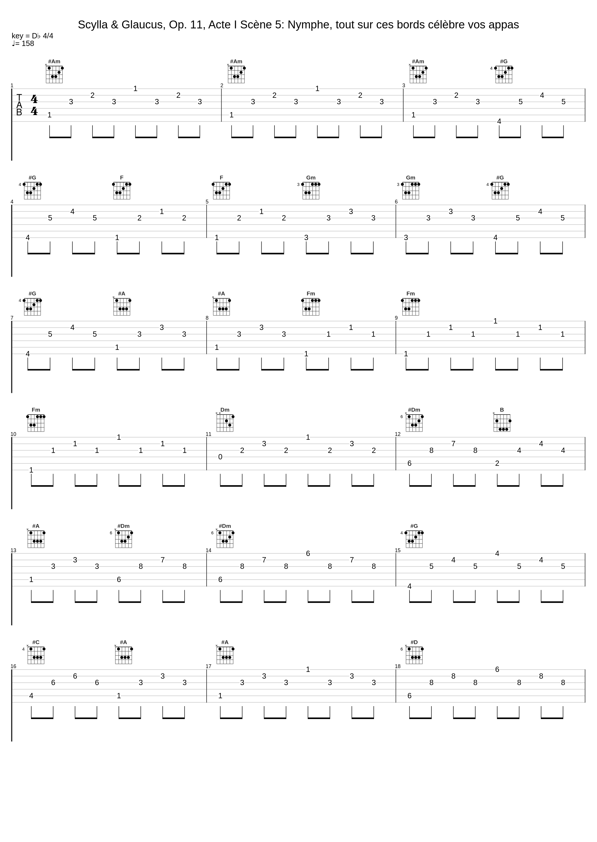 Scylla & Glaucus, Op. 11, Acte I Scène 5: Nymphe, tout sur ces bords célèbre vos appas_Les Nouveaux Caractères,Sébastien d'Hérin,Anders J. Dahlin,Jean-Marie Leclair,d'Albaret_1