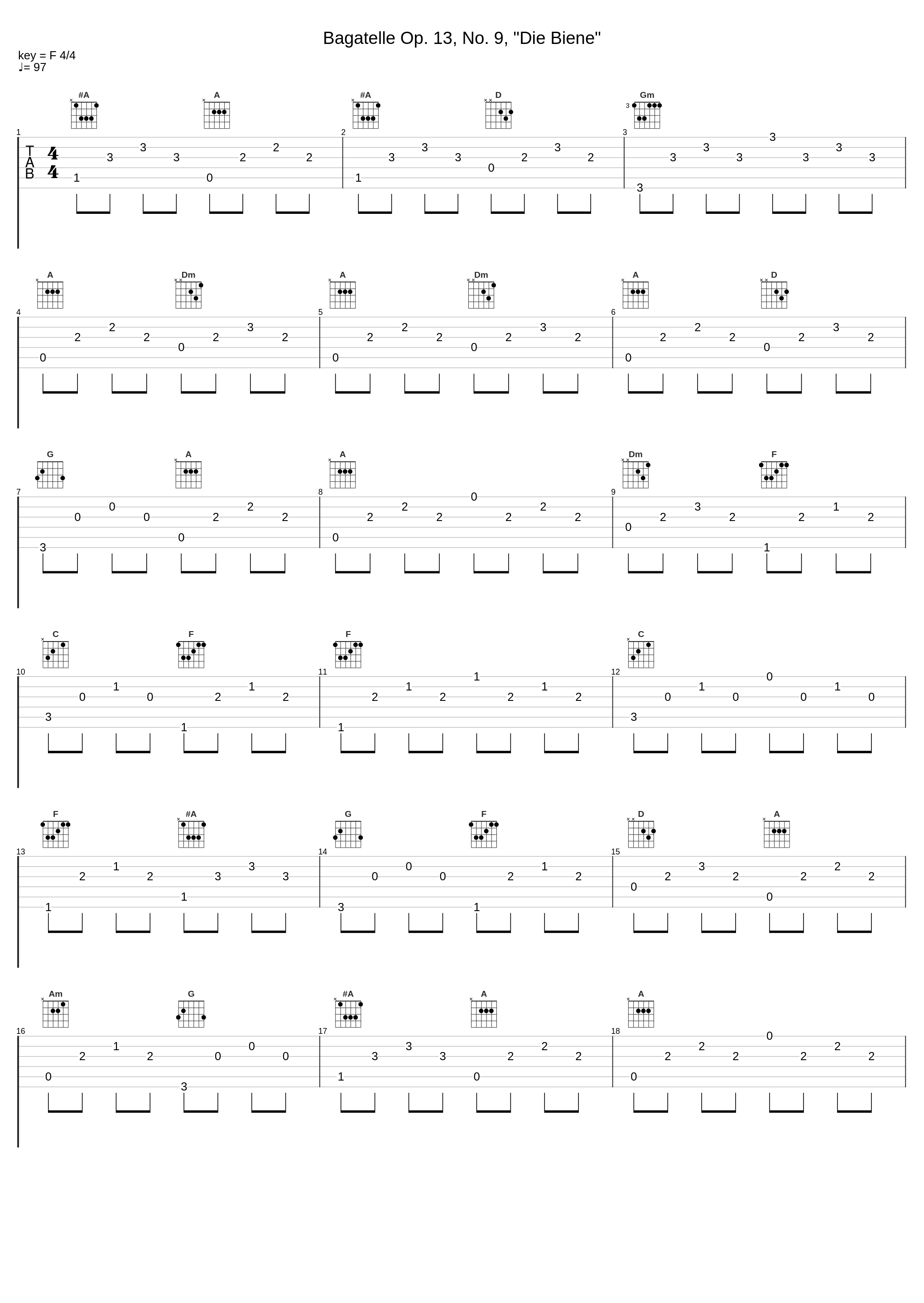 Bagatelle Op. 13, No. 9, "Die Biene"_Daniel Ottensamer,François Schubert_1