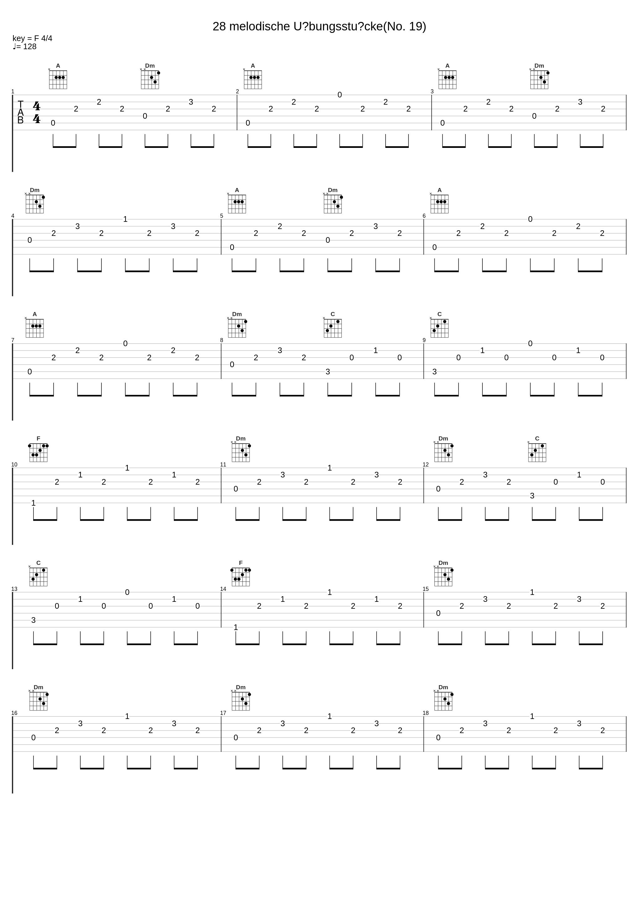 28 melodische Übungsstücke(No. 19)_Anton Diabelli,Nologo_1