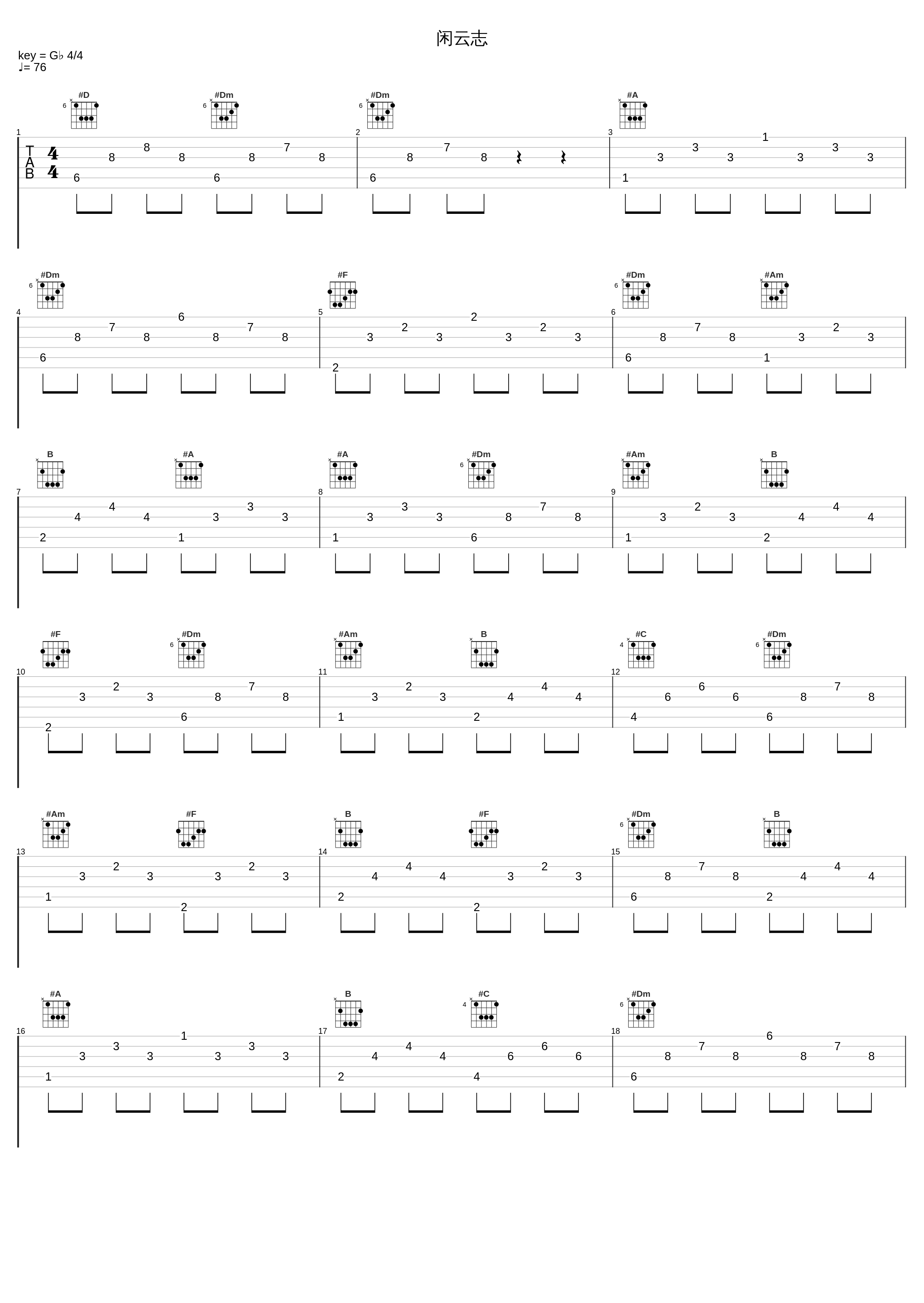 闲云志_姜沉鱼_1