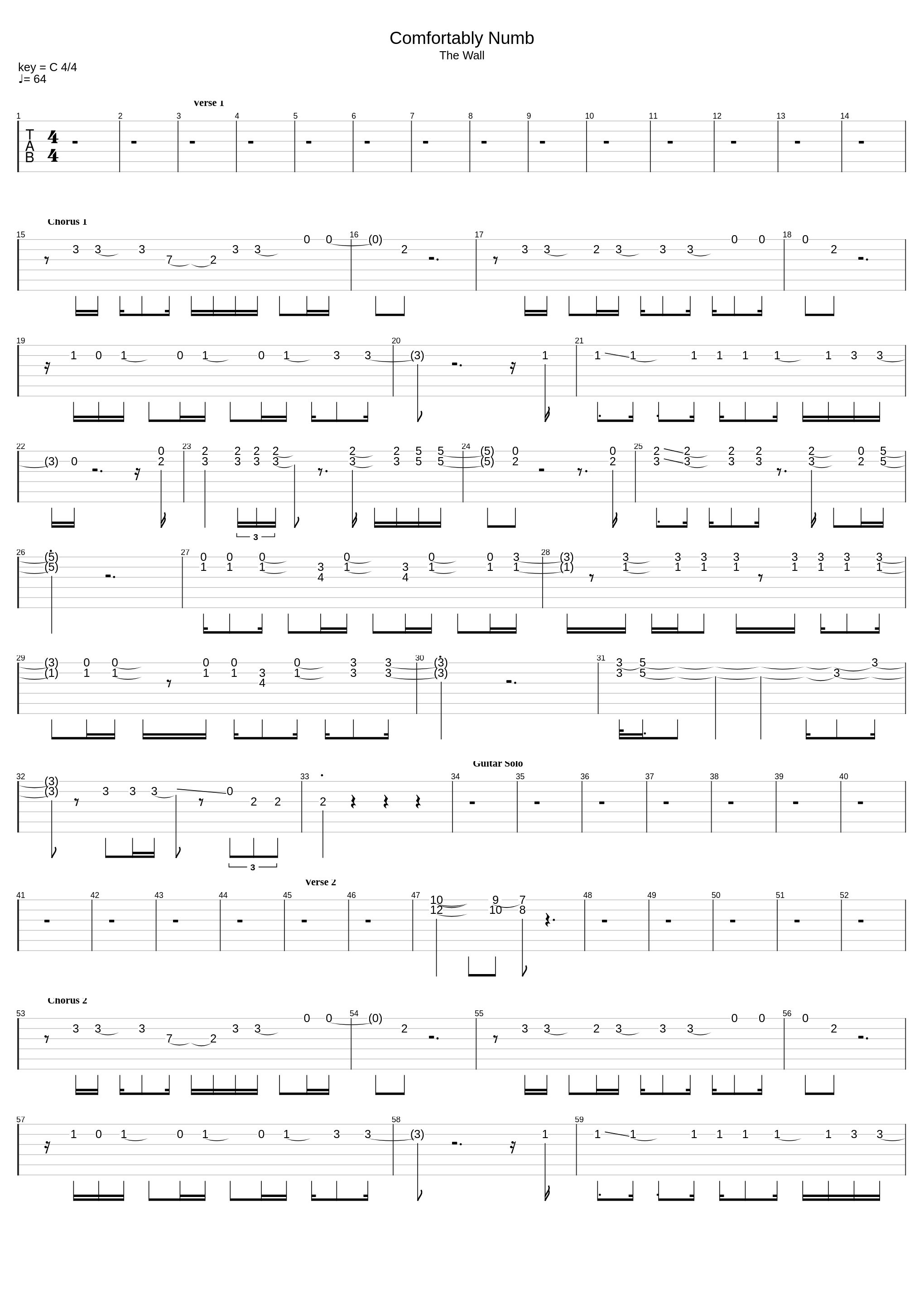 Comfortably Numb Cover_The Polythenes_1