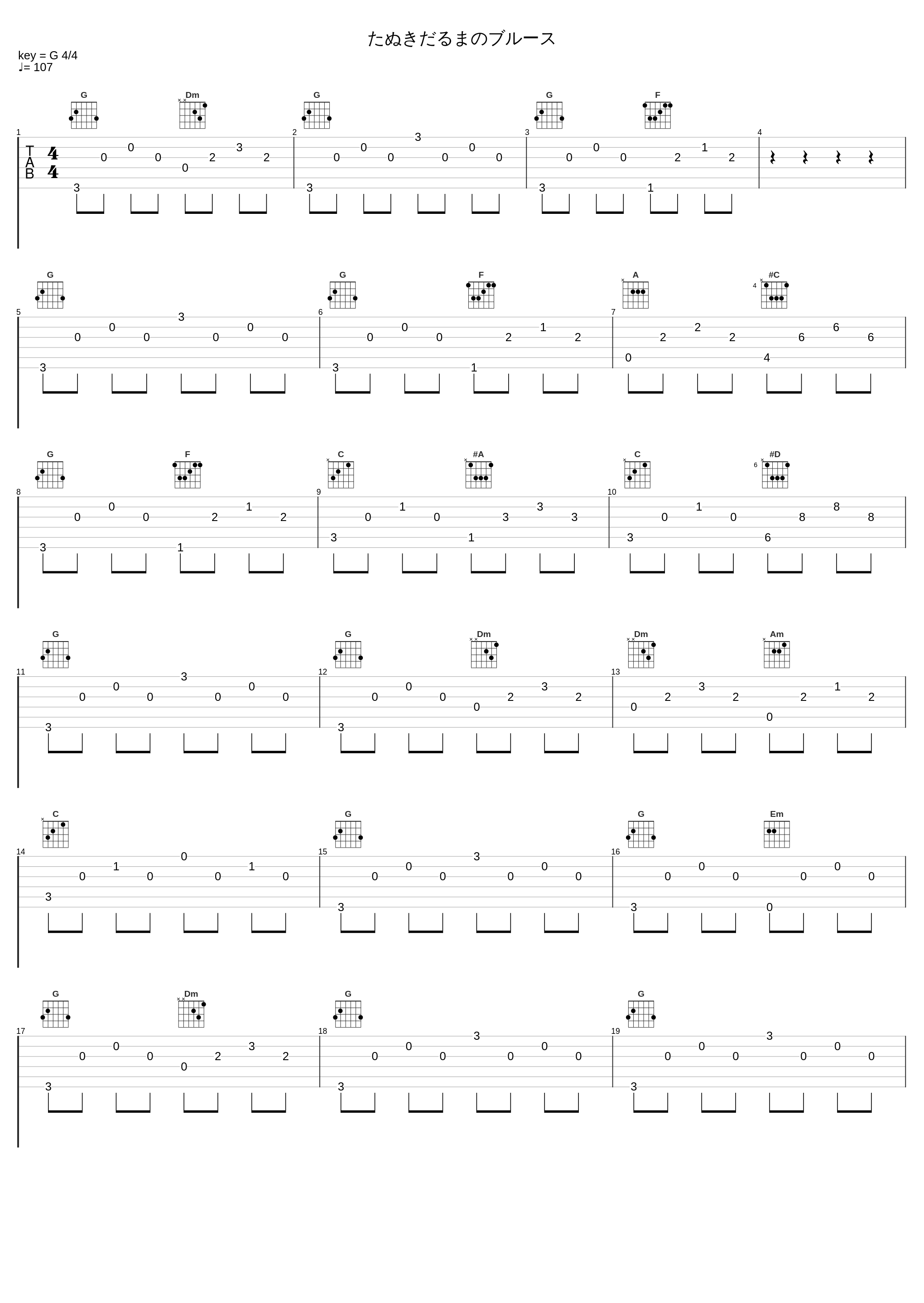 たぬきだるまのブルース_吉森信_1