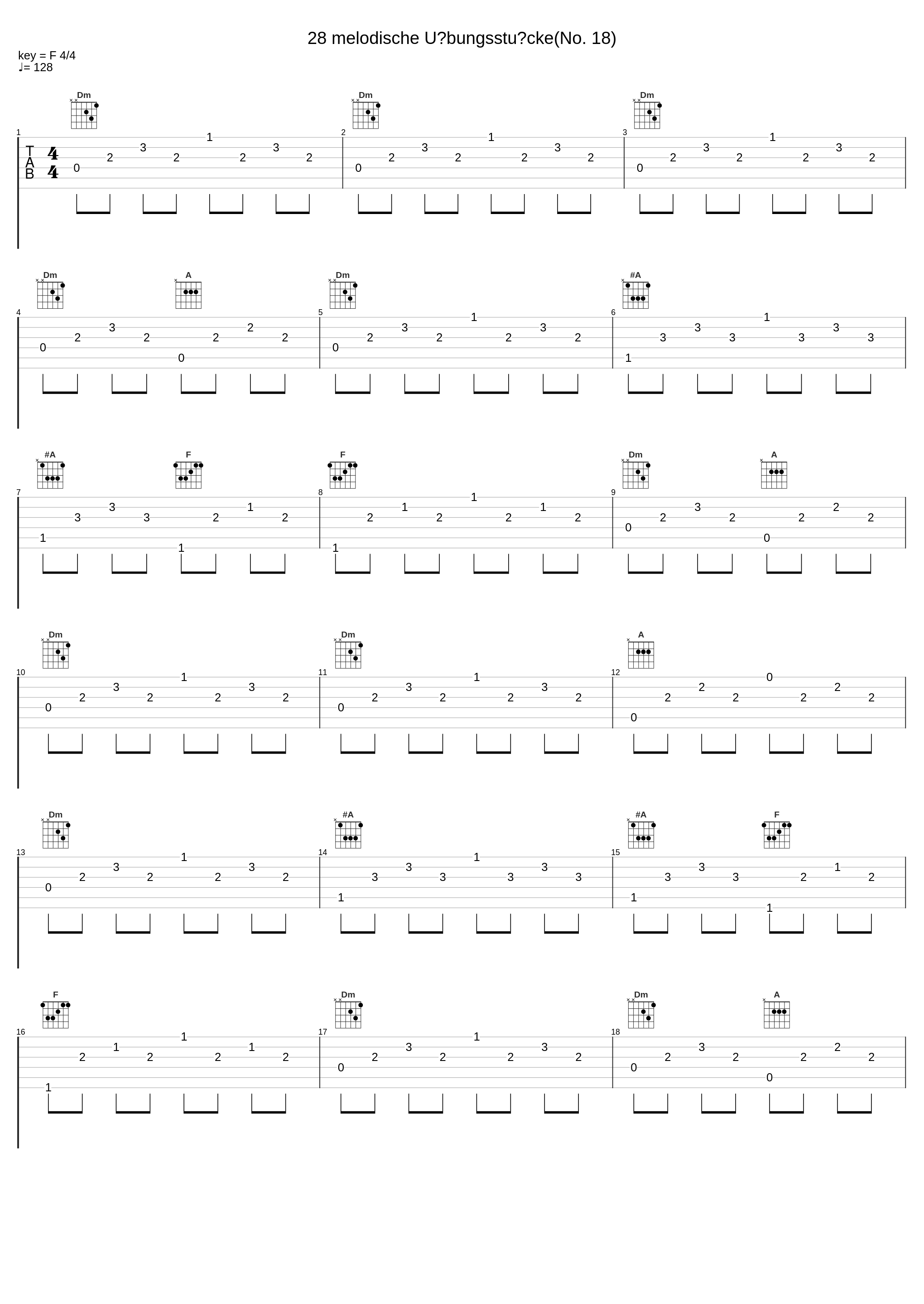 28 melodische Übungsstücke(No. 18)_Anton Diabelli,Nologo_1