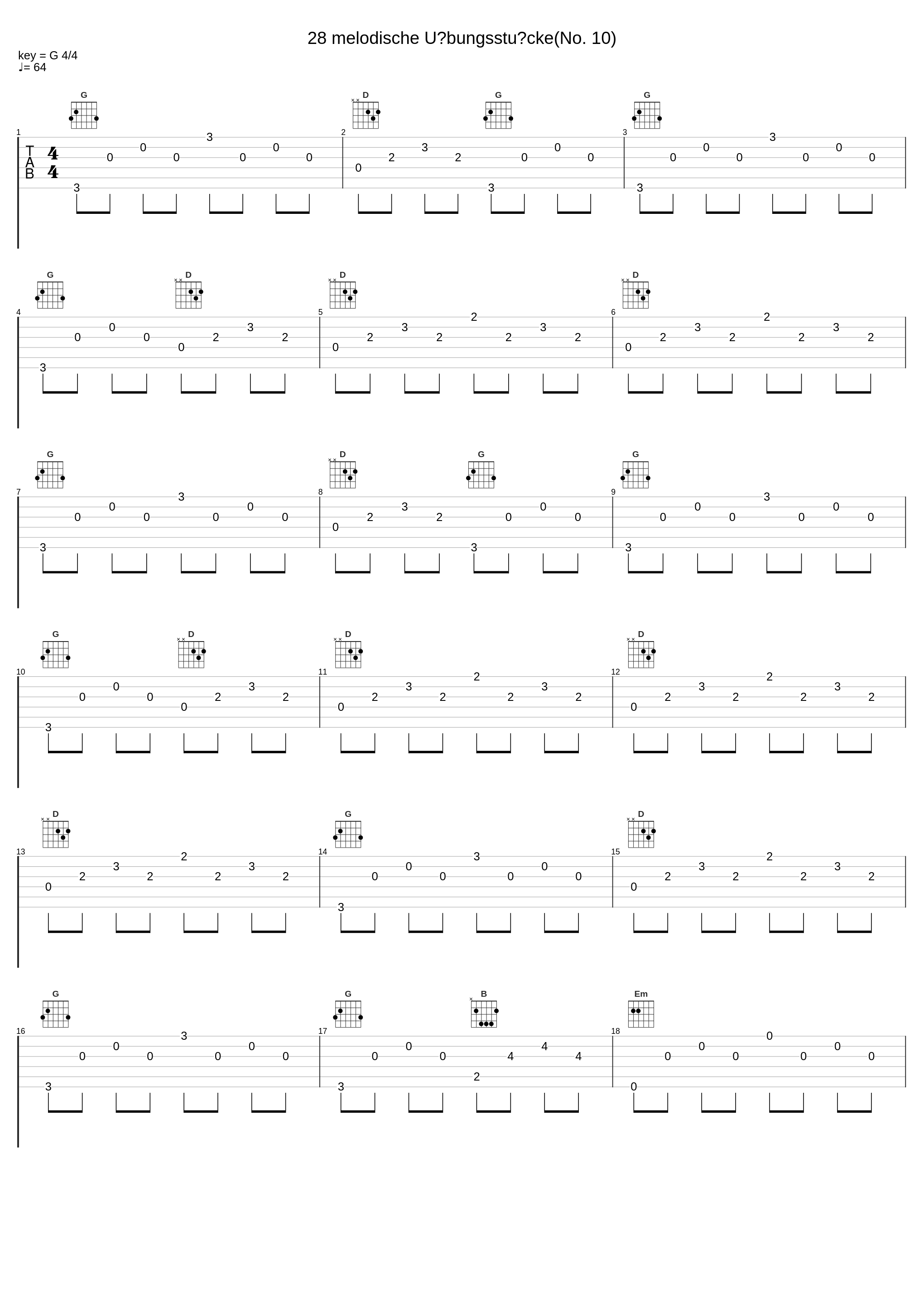 28 melodische Übungsstücke(No. 10)_Anton Diabelli,Nologo_1