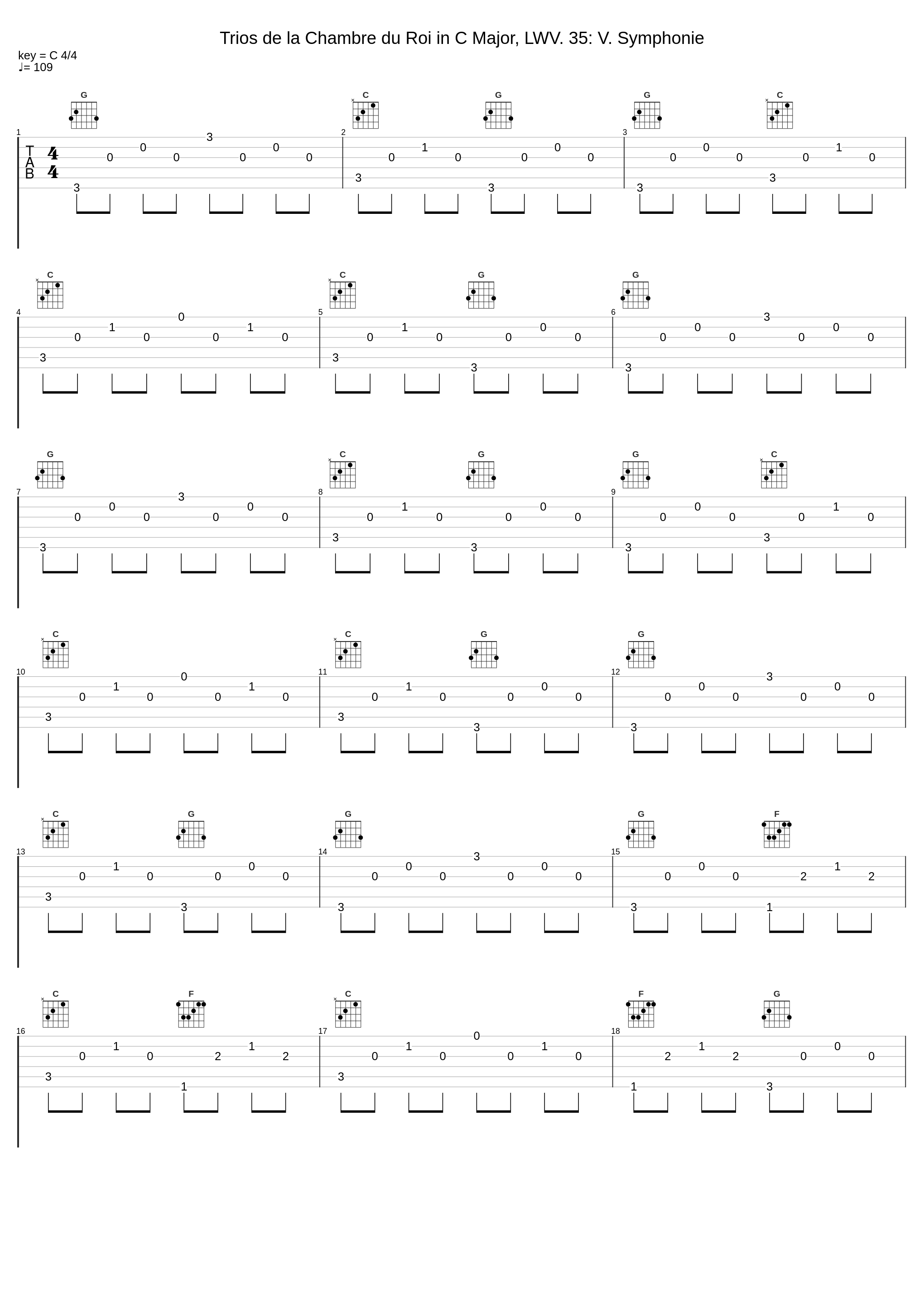 Trios de la Chambre du Roi in C Major, LWV. 35: V. Symphonie_Jean-Philippes de Sorgues,Jean-Baptiste Lully_1