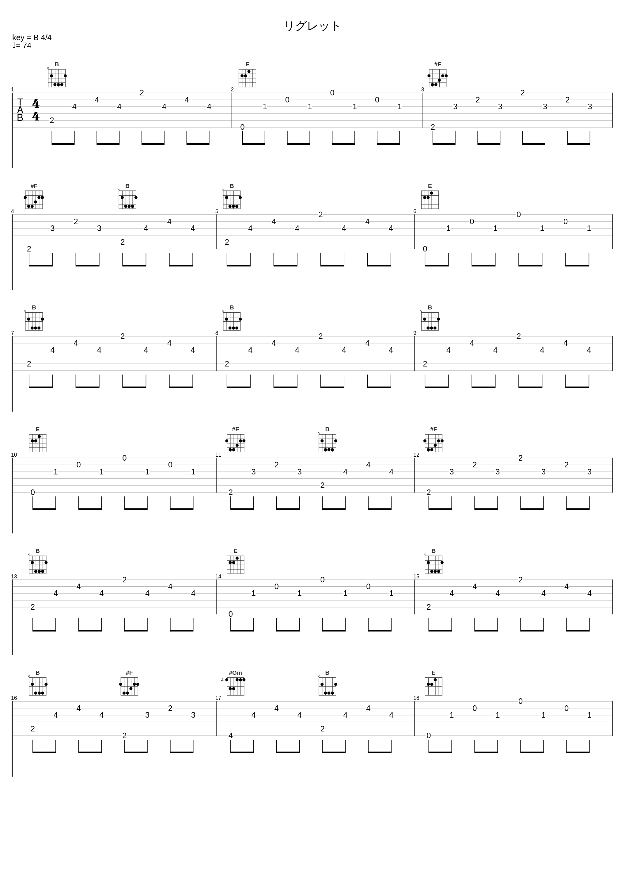 リグレット_Key Sounds Label_1