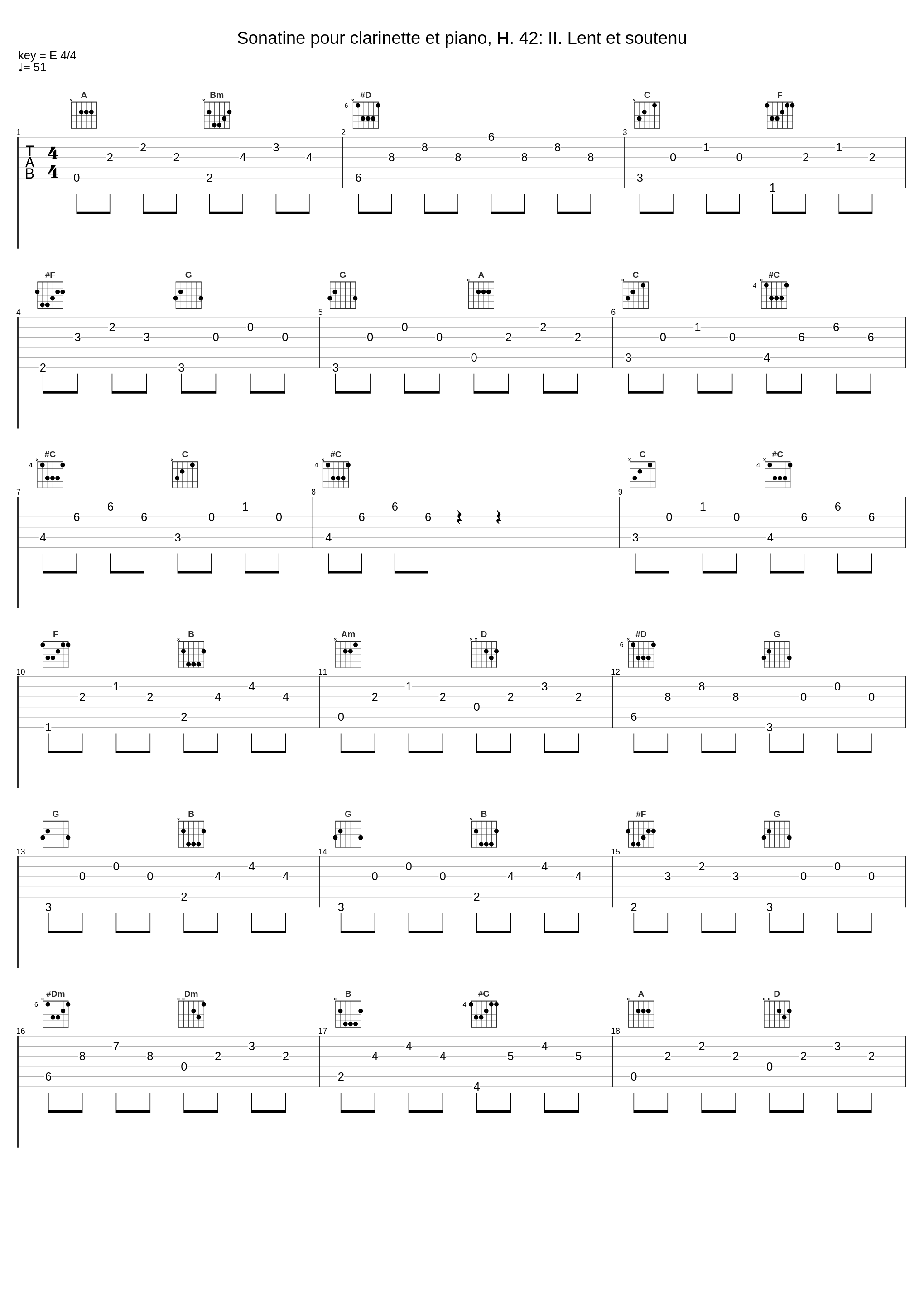 Sonatine pour clarinette et piano, H. 42: II. Lent et soutenu_Frédéric Rapin,Jean-Luc Hottinger_1