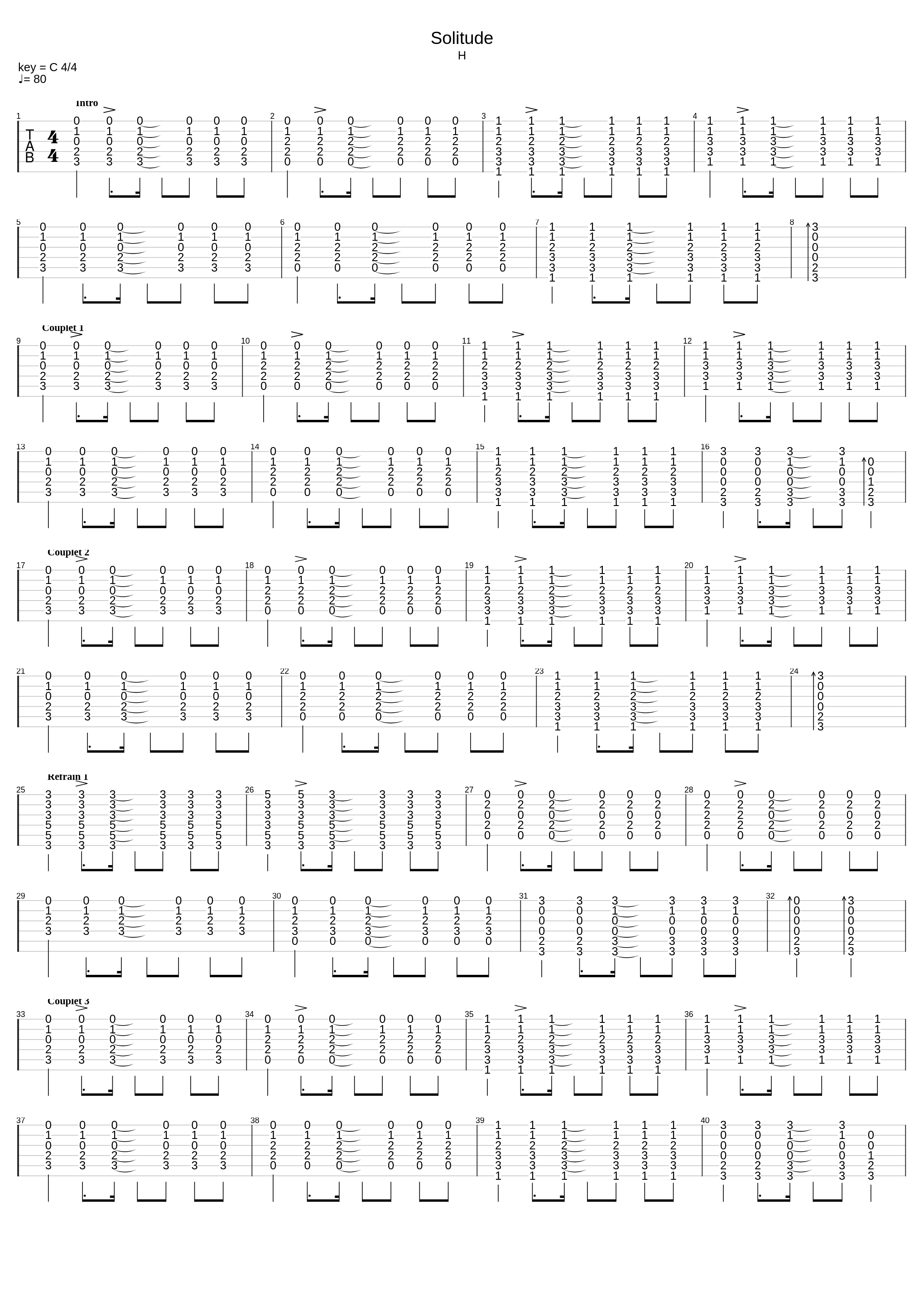 Solitude_Jean-Louis Aubert_1