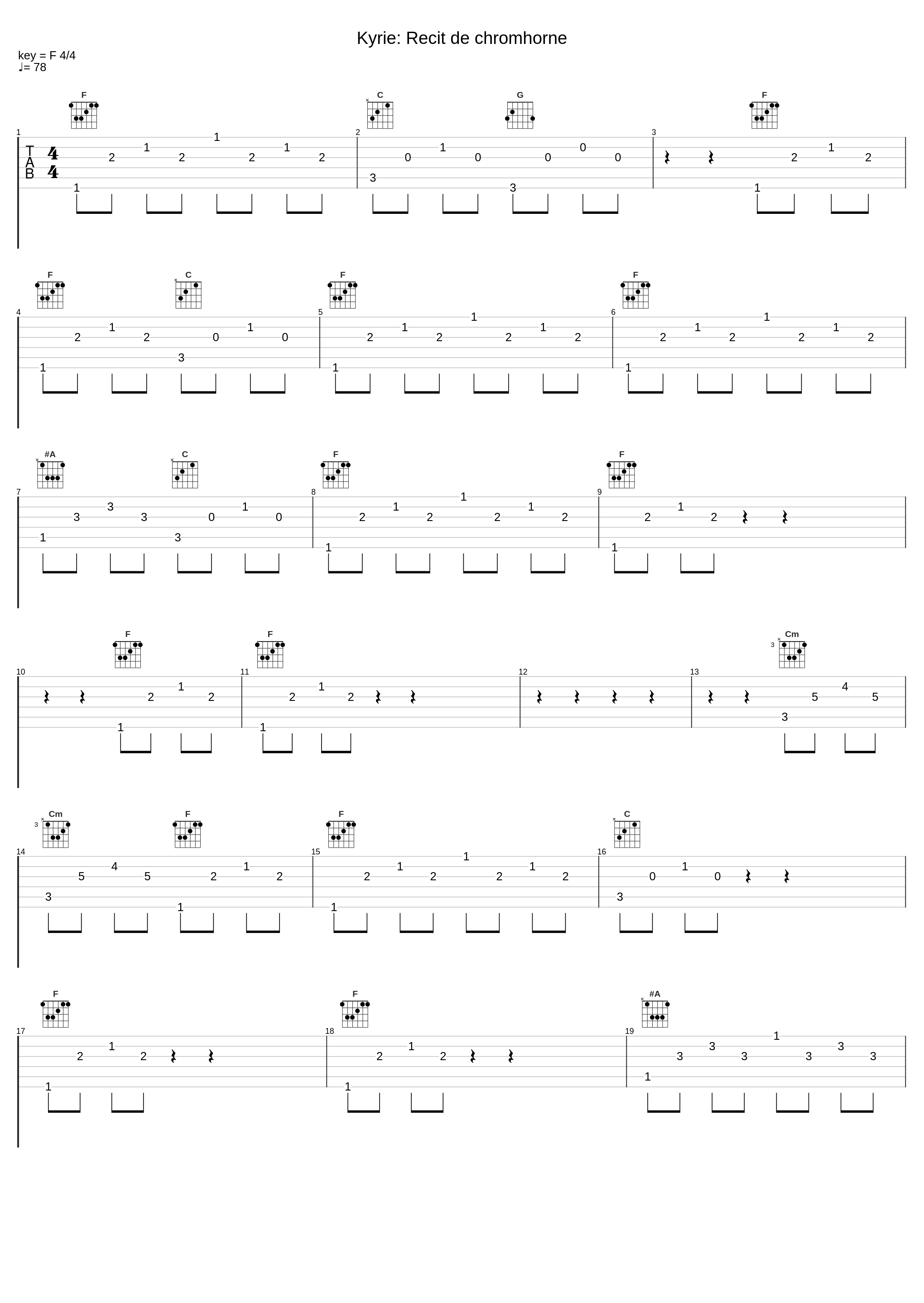 Kyrie: Recit de chromhorne_Jean-Baptiste Robin_1