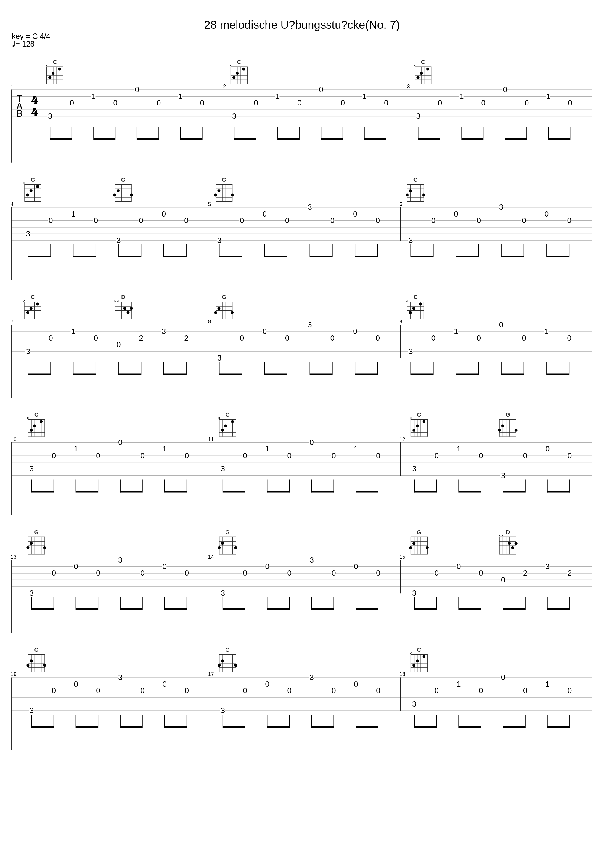 28 melodische Übungsstücke(No. 7)_Anton Diabelli,Nologo_1