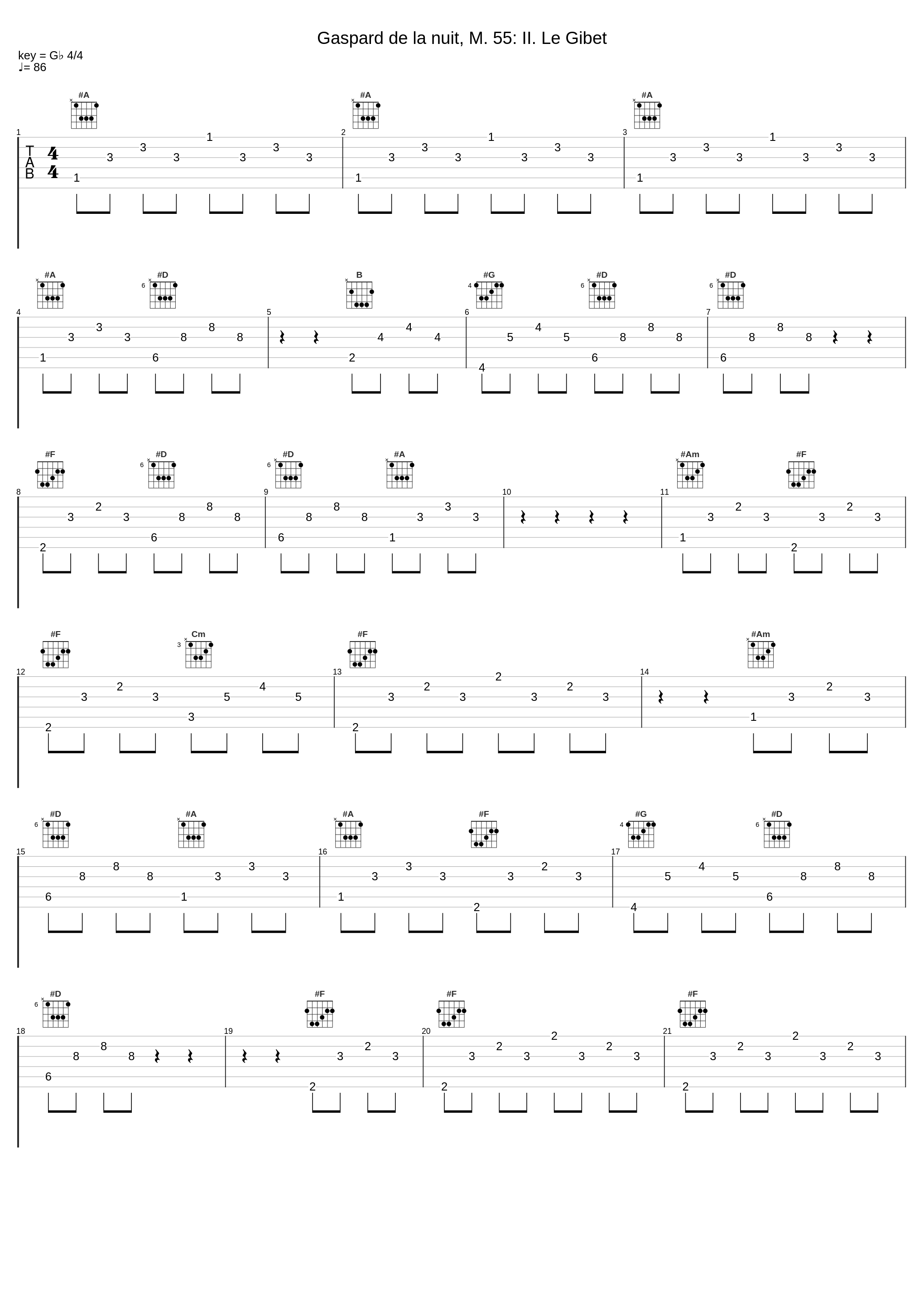 Gaspard de la nuit, M. 55: II. Le Gibet_Samson François,Maurice Ravel_1