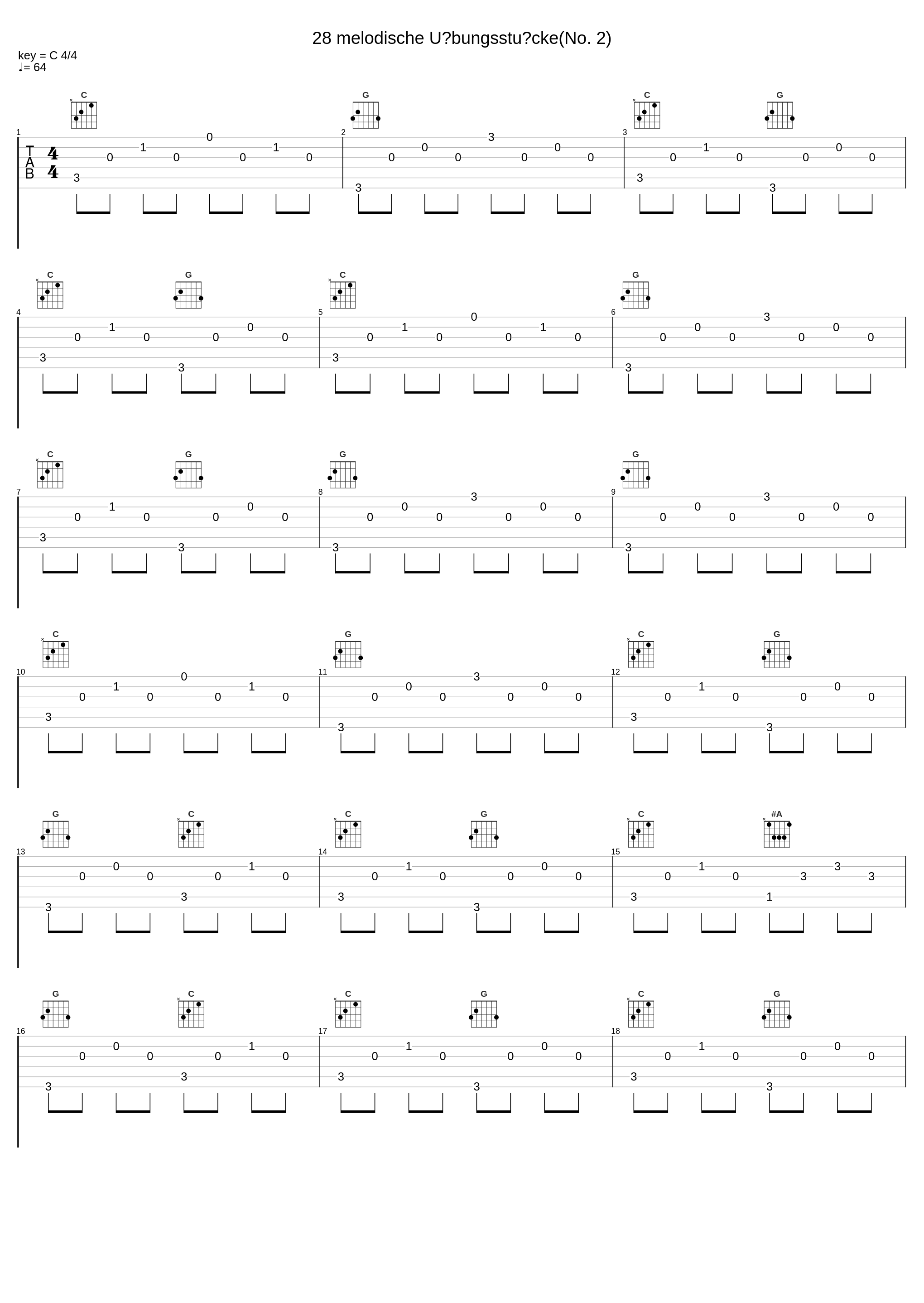 28 melodische Übungsstücke(No. 2)_Anton Diabelli,Nologo_1