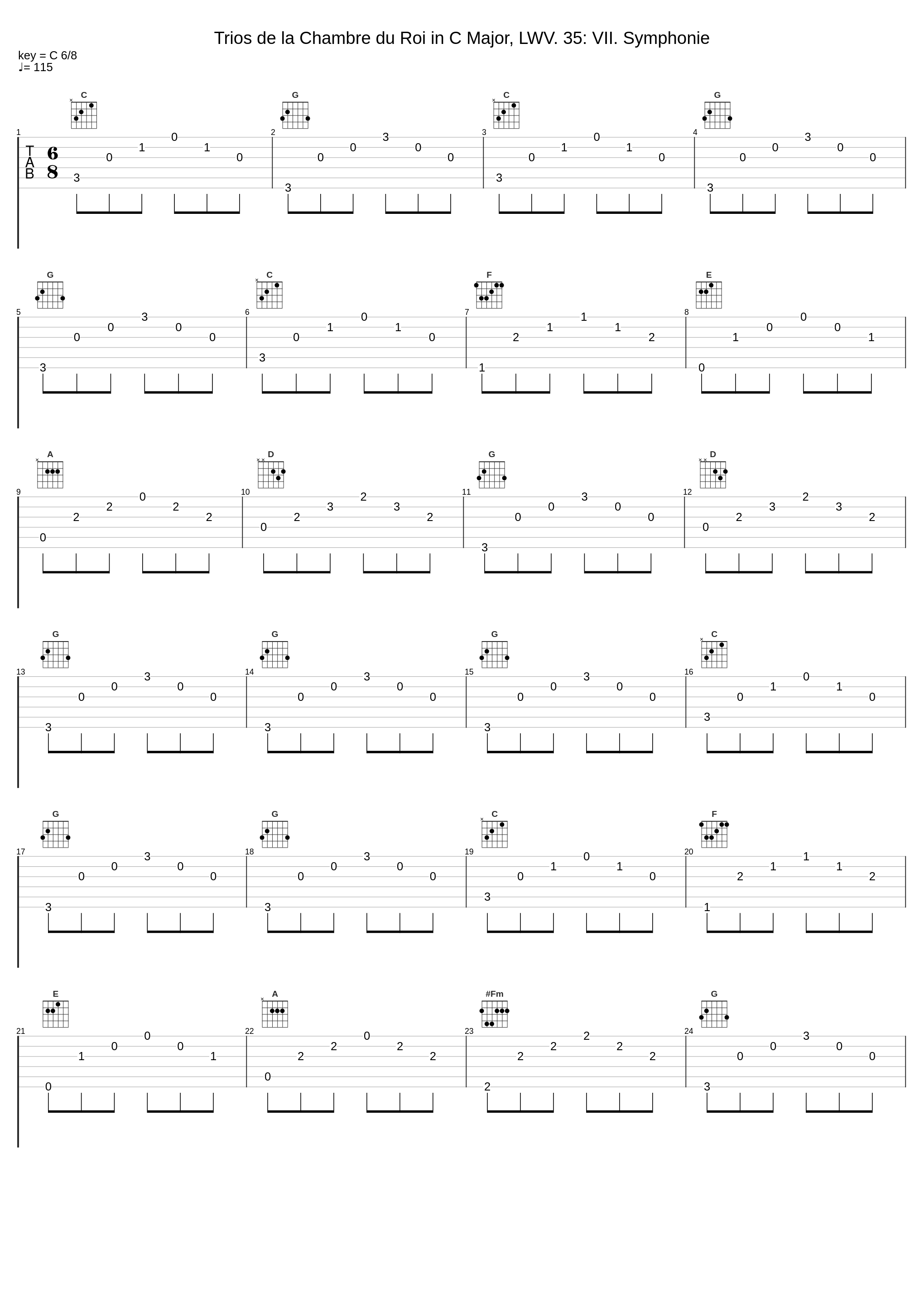 Trios de la Chambre du Roi in C Major, LWV. 35: VII. Symphonie_Jean-Philippes de Sorgues,Jean-Baptiste Lully_1