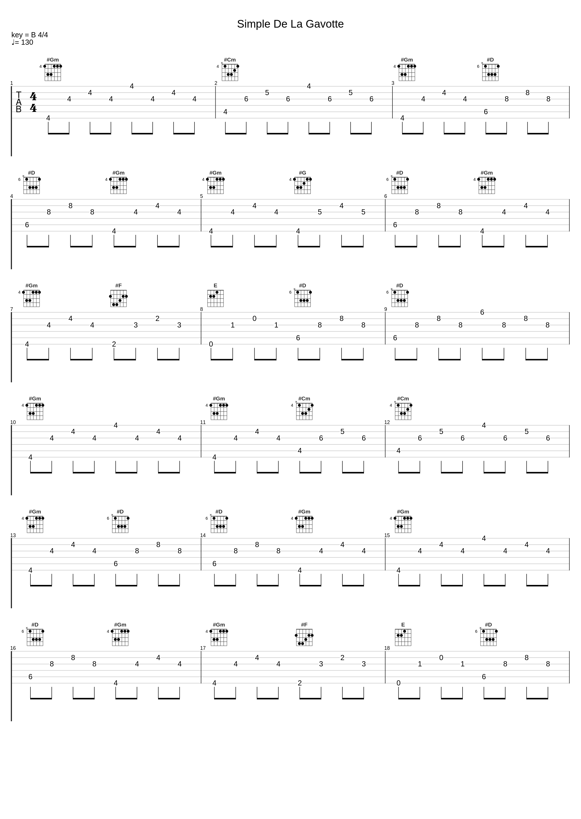 Simple De La Gavotte_Joël Pontet,Jean-Philippe Rameau_1