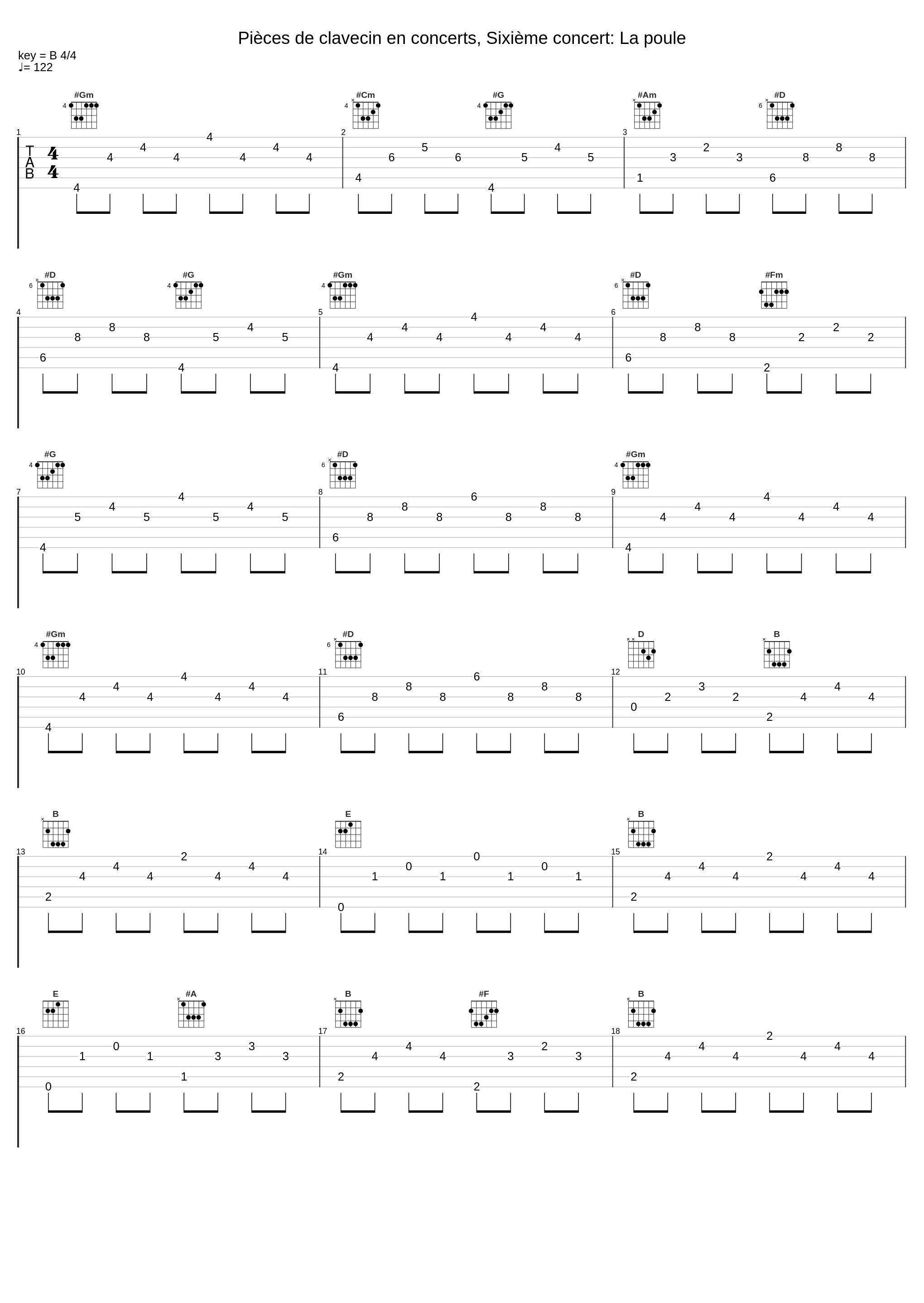 Pièces de clavecin en concerts, Sixième concert: La poule_Armand Belai Orchestra,Jean-Philippe Rameau_1