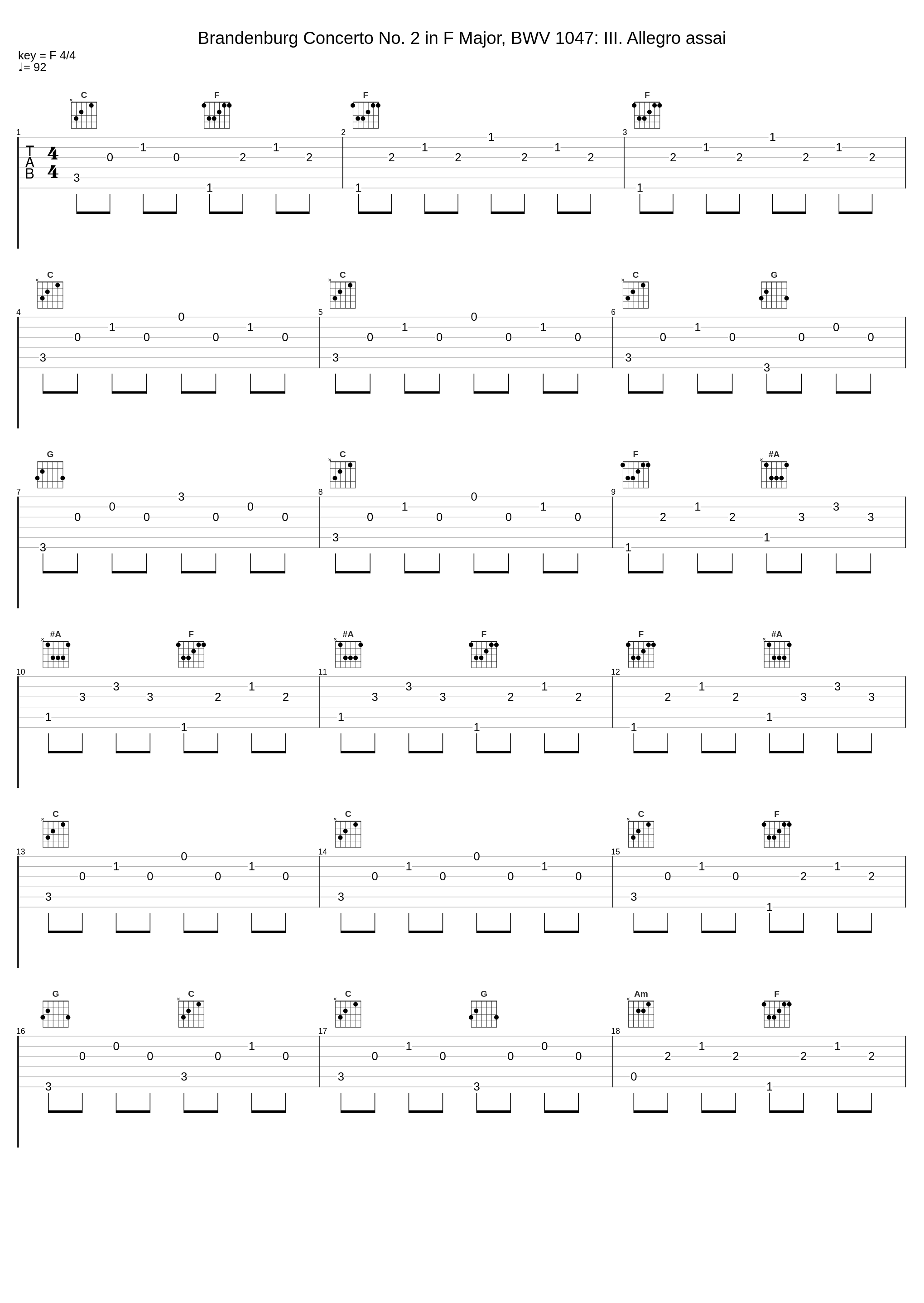 Brandenburg Concerto No. 2 in F Major, BWV 1047: III. Allegro assai_Heinz Holliger,Severino Gazzelloni,Maurice André,Felix Ayo,Frans Brüggen,I Musici_1