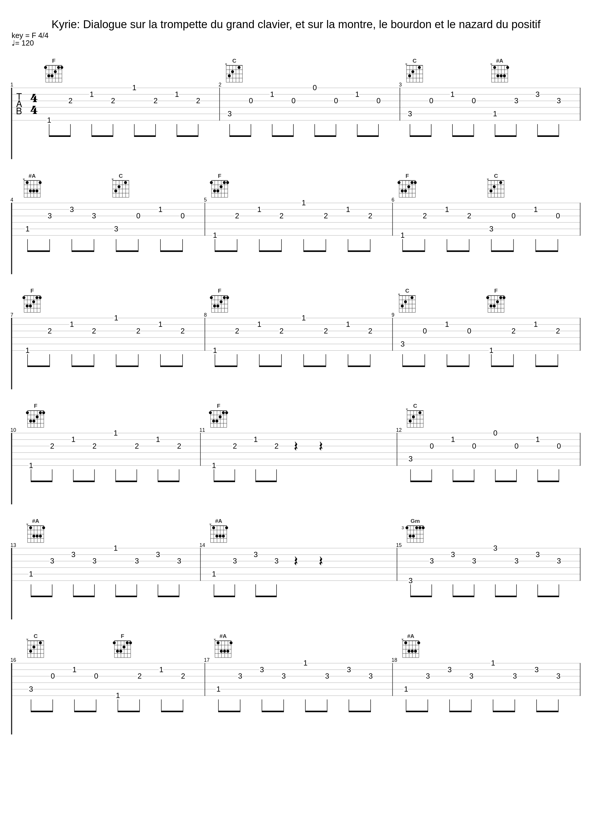 Kyrie: Dialogue sur la trompette du grand clavier, et sur la montre, le bourdon et le nazard du positif_Jean-Baptiste Robin_1