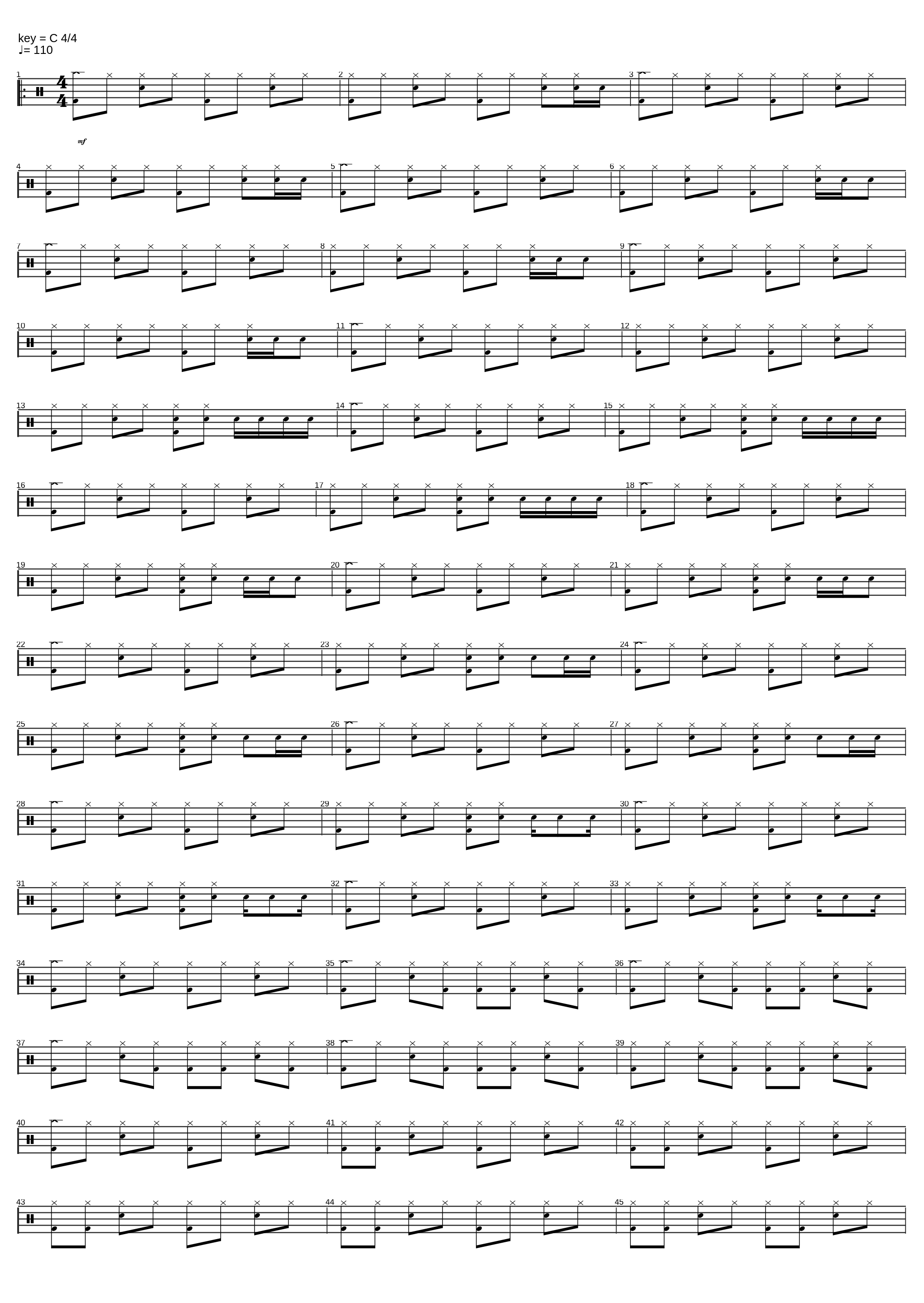 Practice Tab 110 bpm_John Tract_1