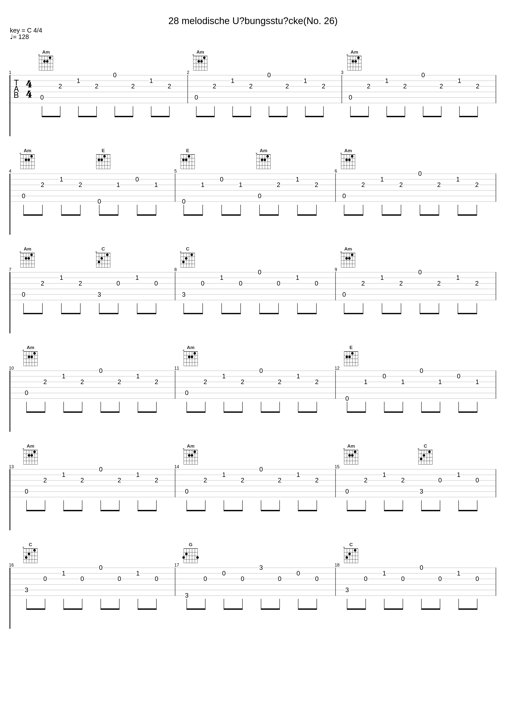 28 melodische Übungsstücke(No. 26)_Anton Diabelli,Nologo_1