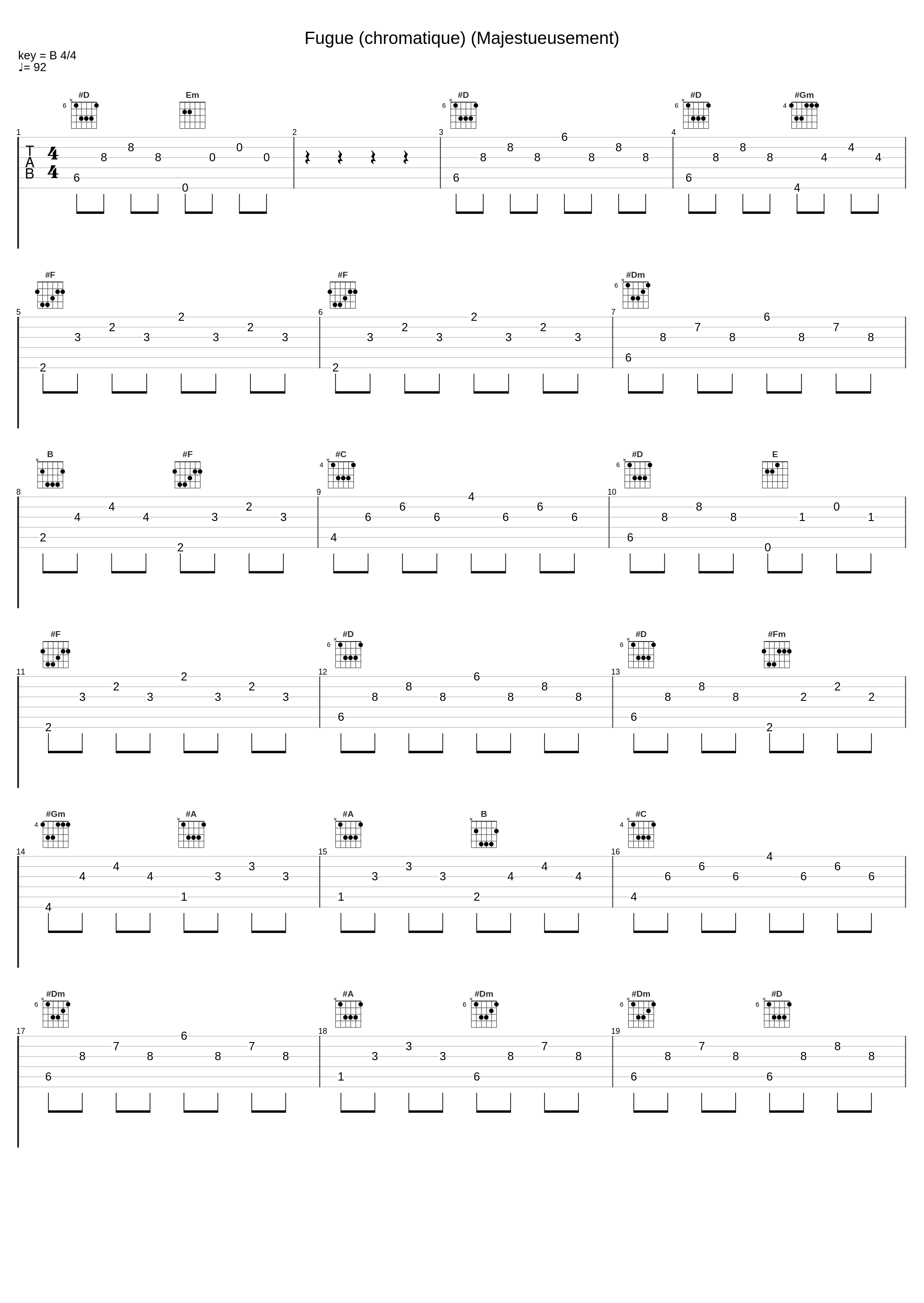 Fugue (chromatique) (Majestueusement)_Jean-Baptiste Robin_1