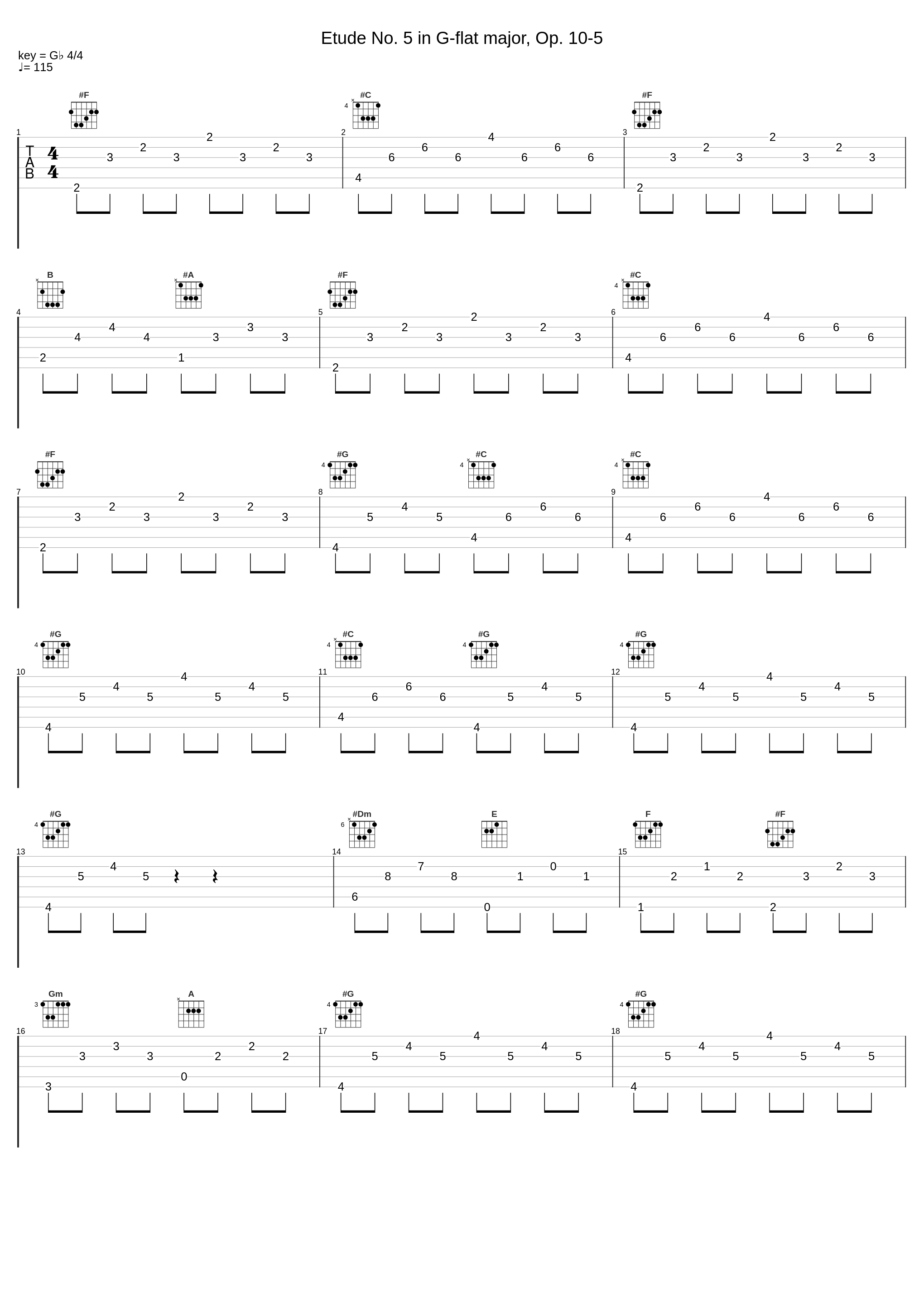 Etude No. 5 in G-flat major, Op. 10-5_Christoph Karlmann,Frédéric Chopin_1