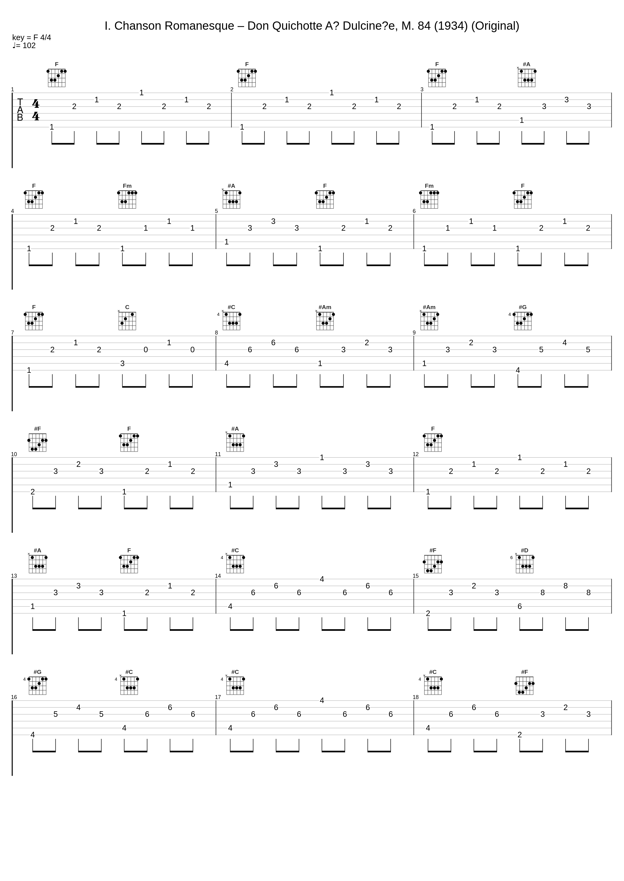 I. Chanson Romanesque – Don Quichotte À Dulcinée, M. 84 (1934) (Original)_Maurice Ravel,Martial Singher_1