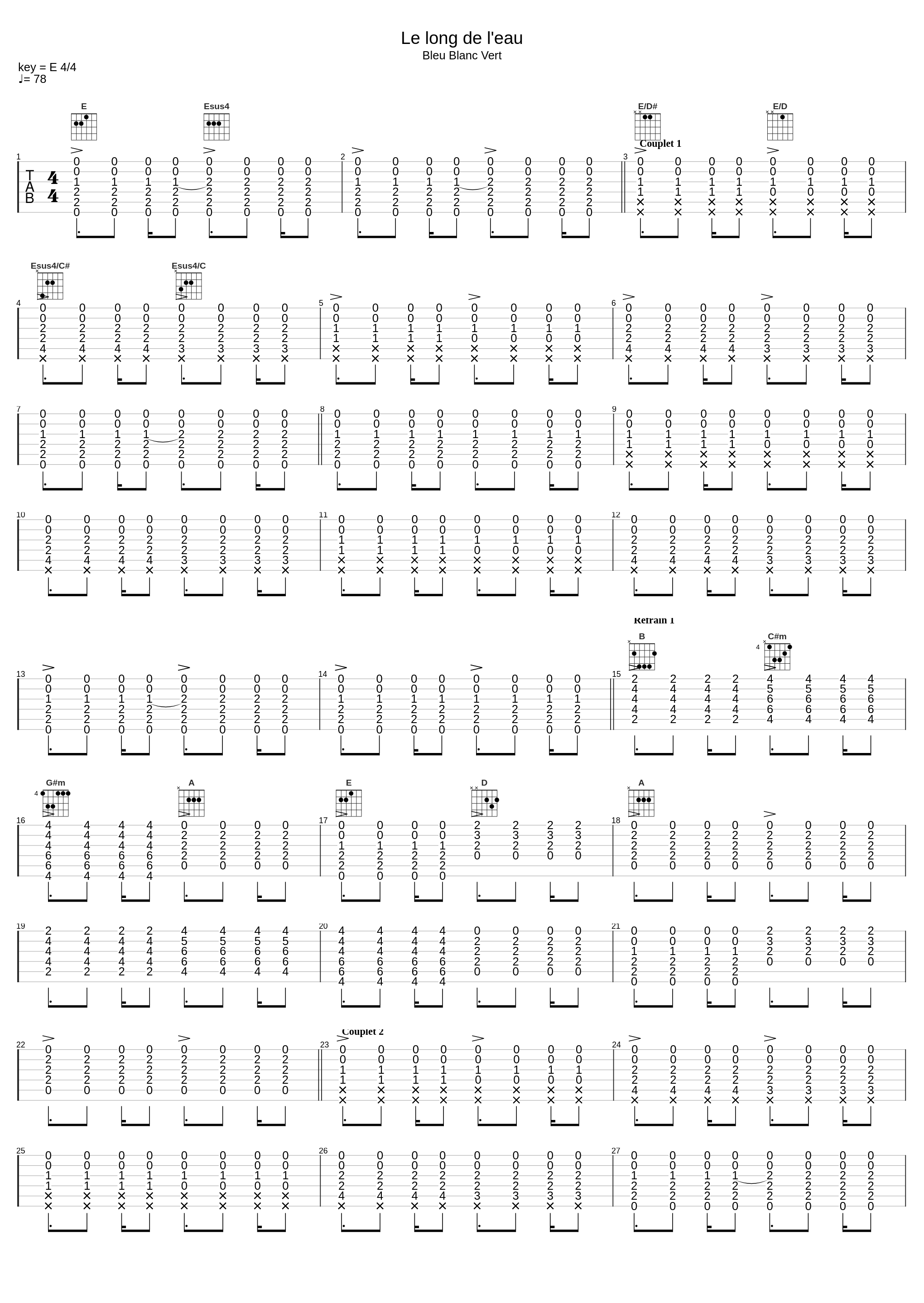 Le long de l'eau_Jean-Louis Aubert_1