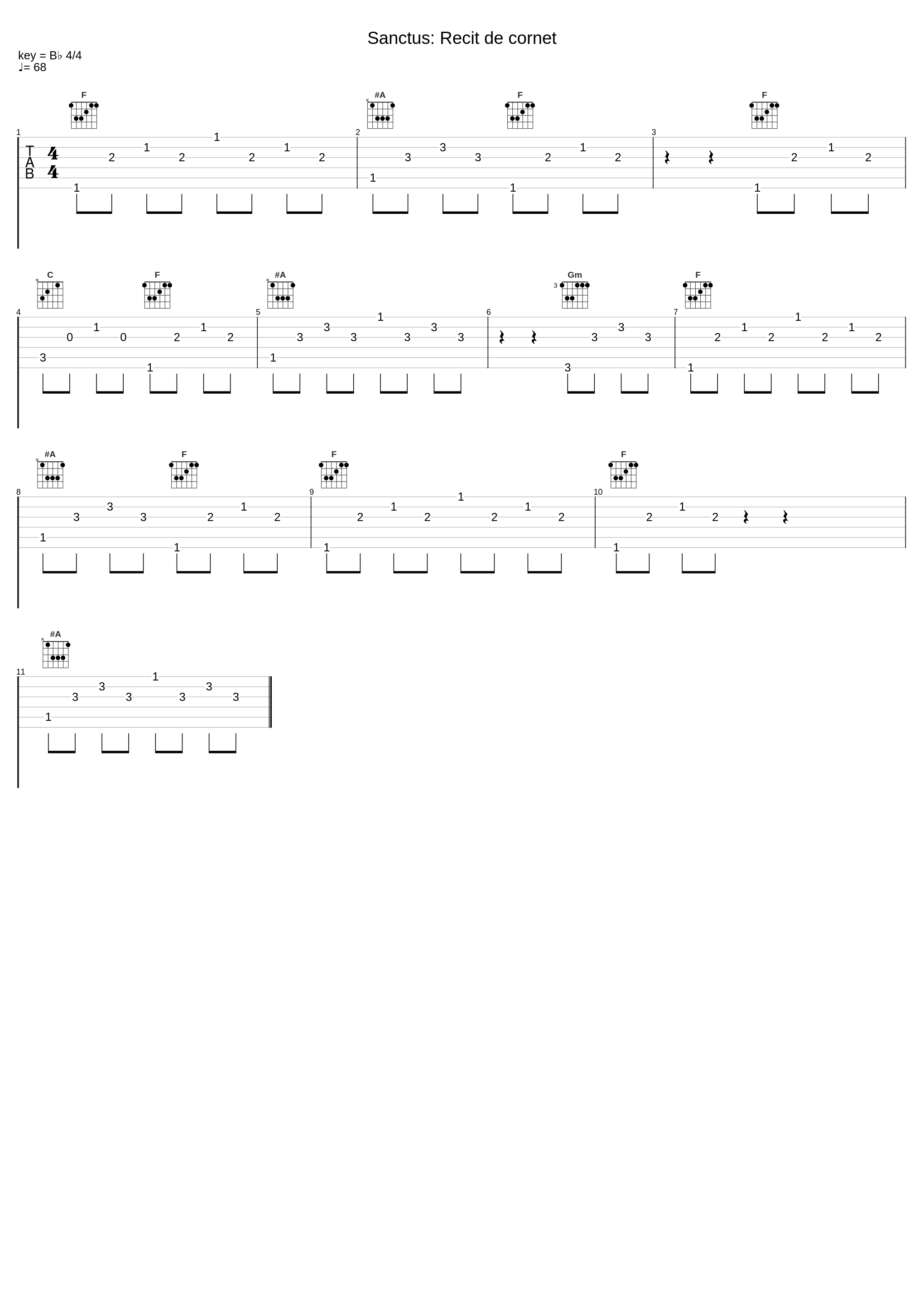 Sanctus: Recit de cornet_Jean-Baptiste Robin_1