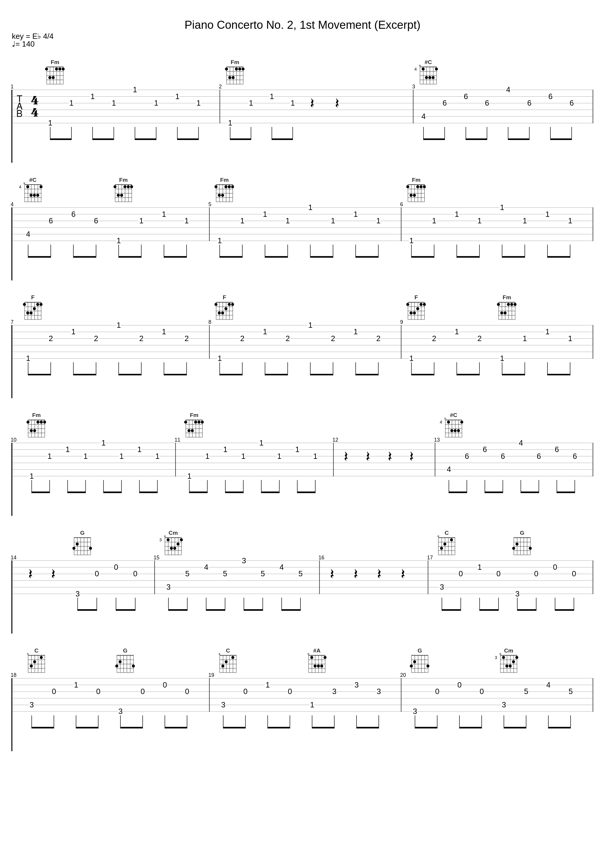 Piano Concerto No. 2, 1st Movement (Excerpt)_The Regency House Orchestra_1