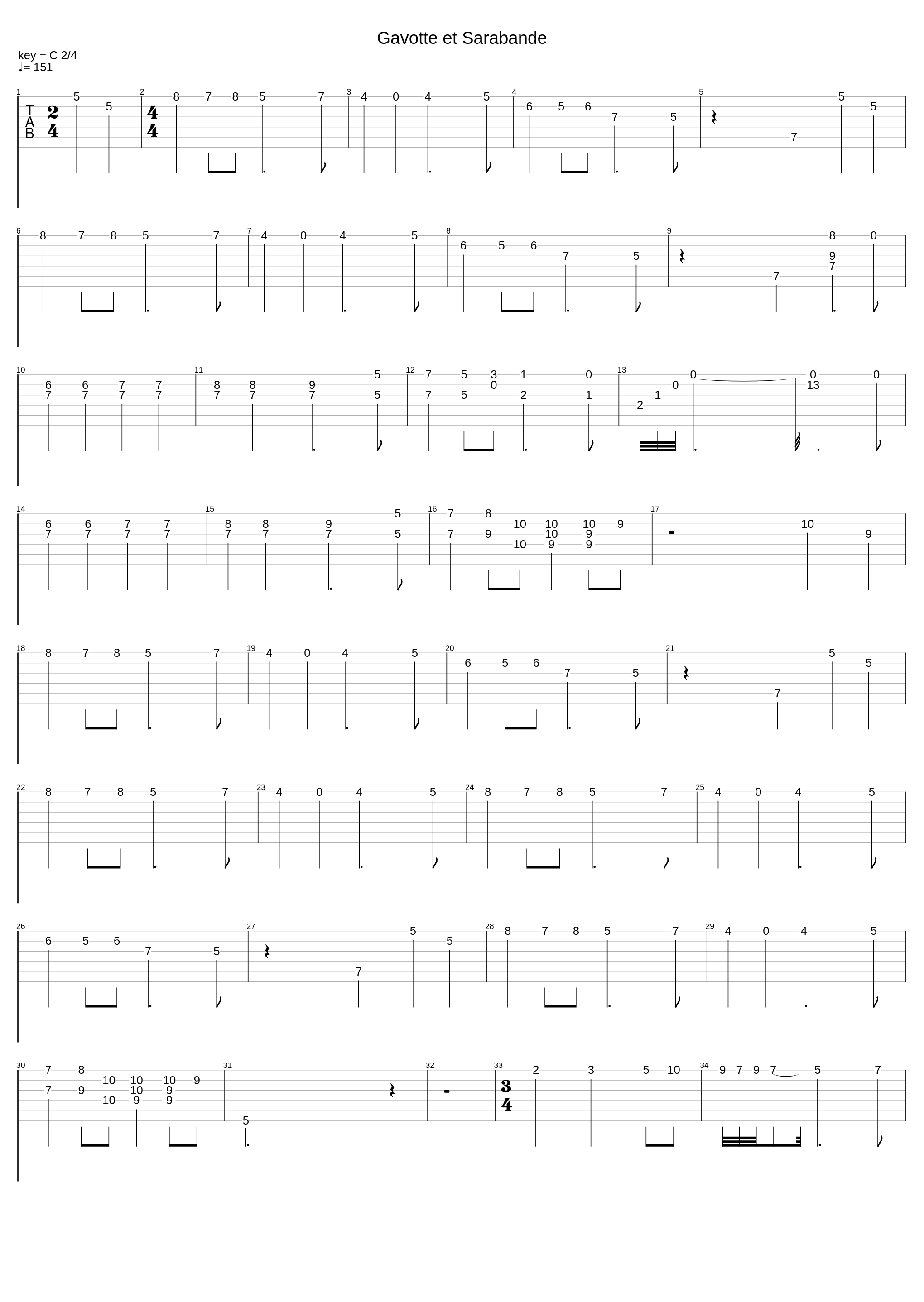 Gavotte Et Sarabande_Jean-Baptiste Lully_1