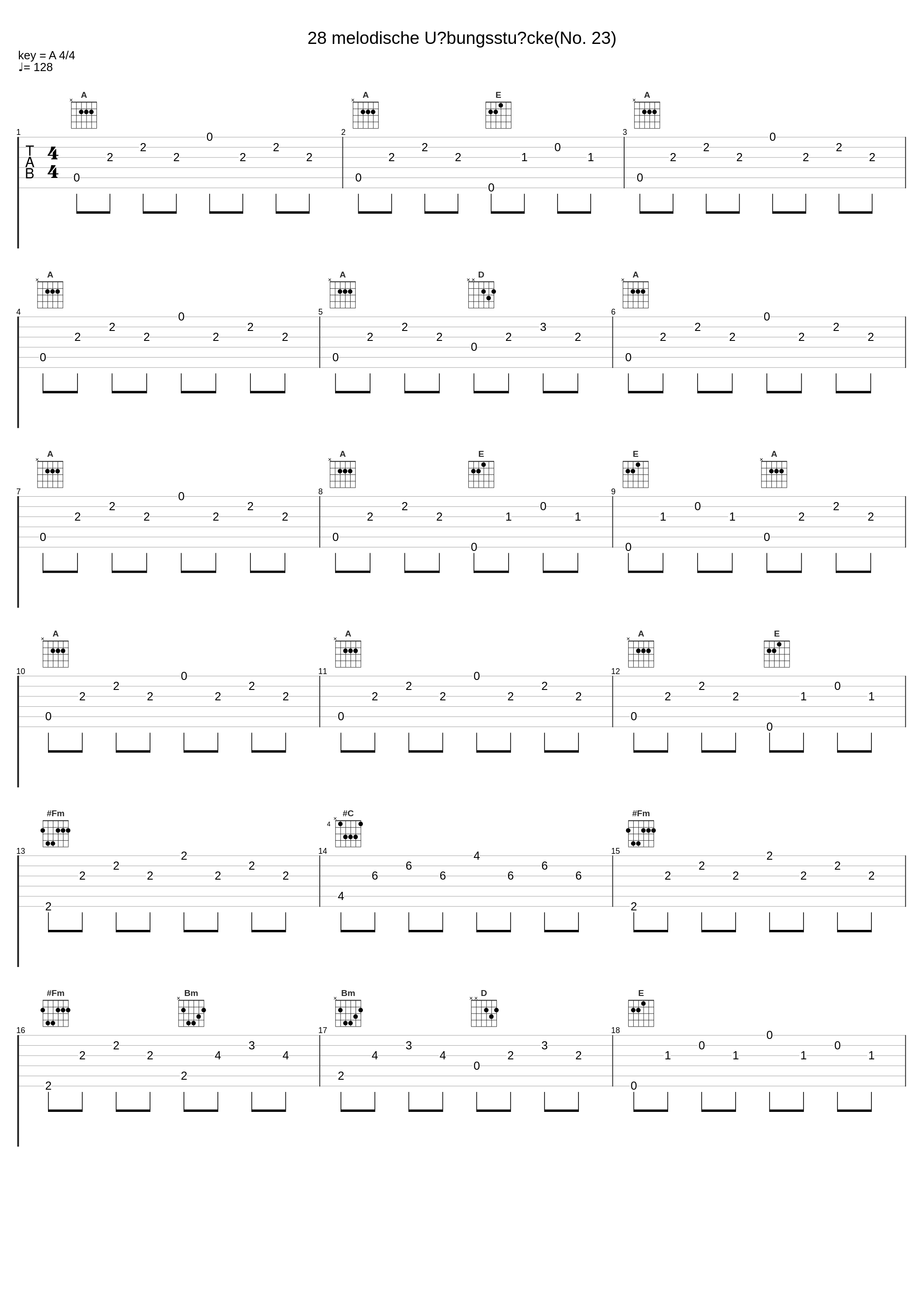 28 melodische Übungsstücke(No. 23)_Anton Diabelli,Nologo_1