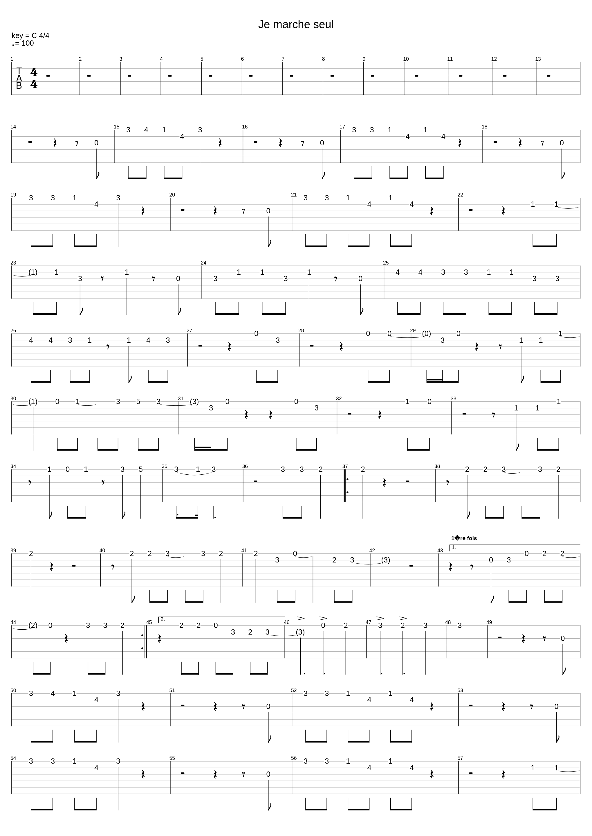 Je Marche Seul_Jean-Jacque Goldman_1