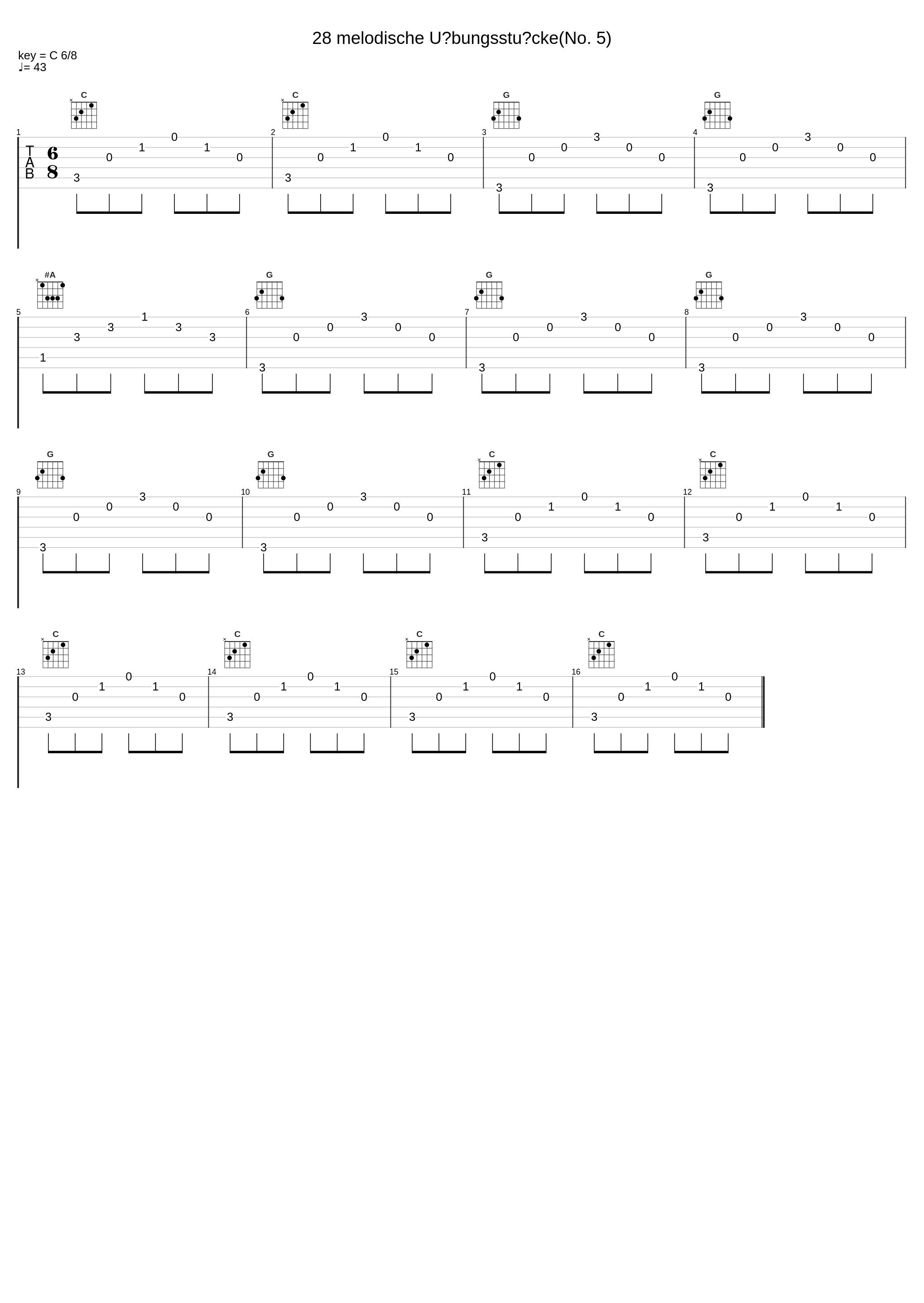 28 melodische Übungsstücke(No. 5)_Anton Diabelli,Nologo_1