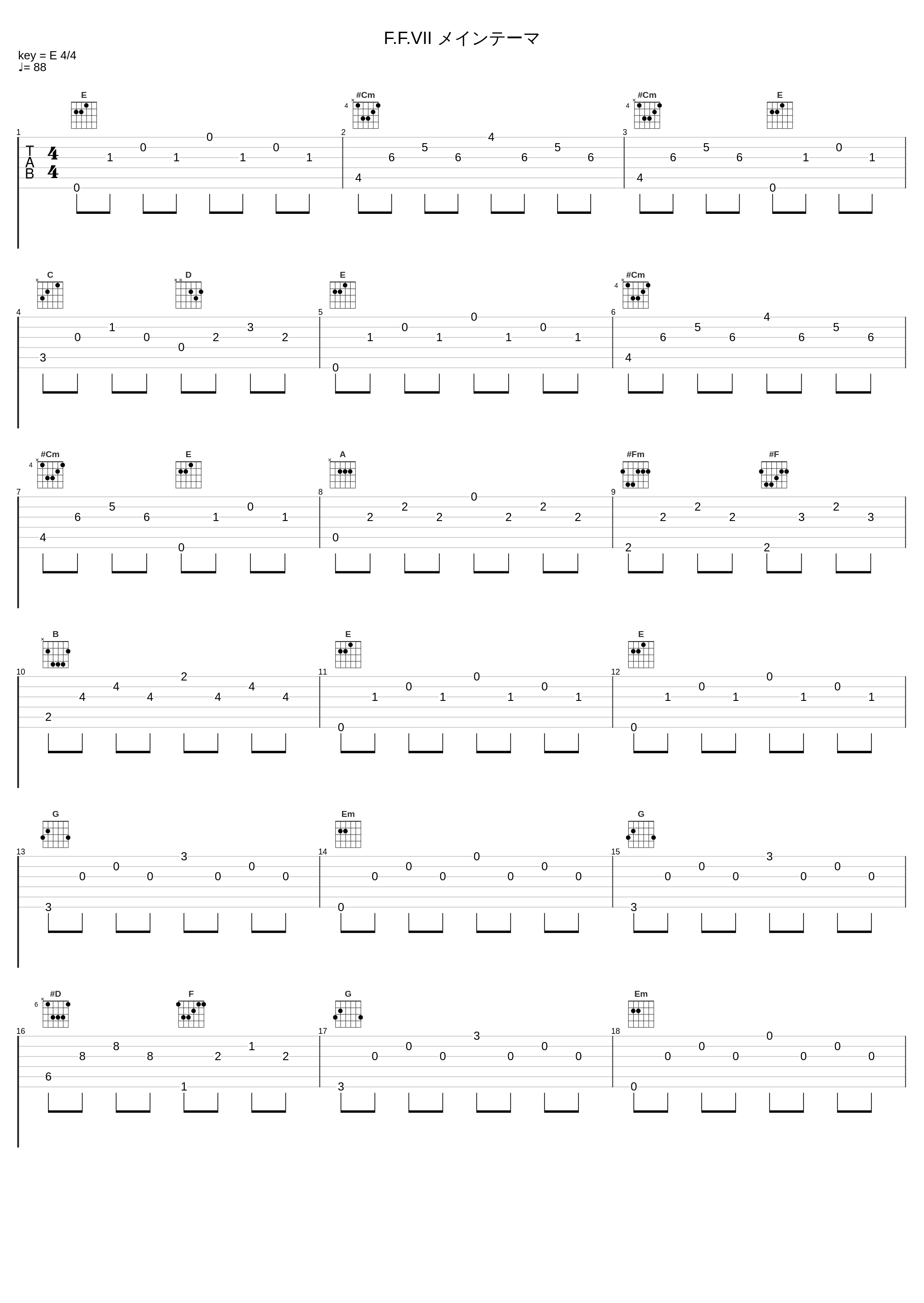 F.F.VII メインテーマ_石元丈晴_1