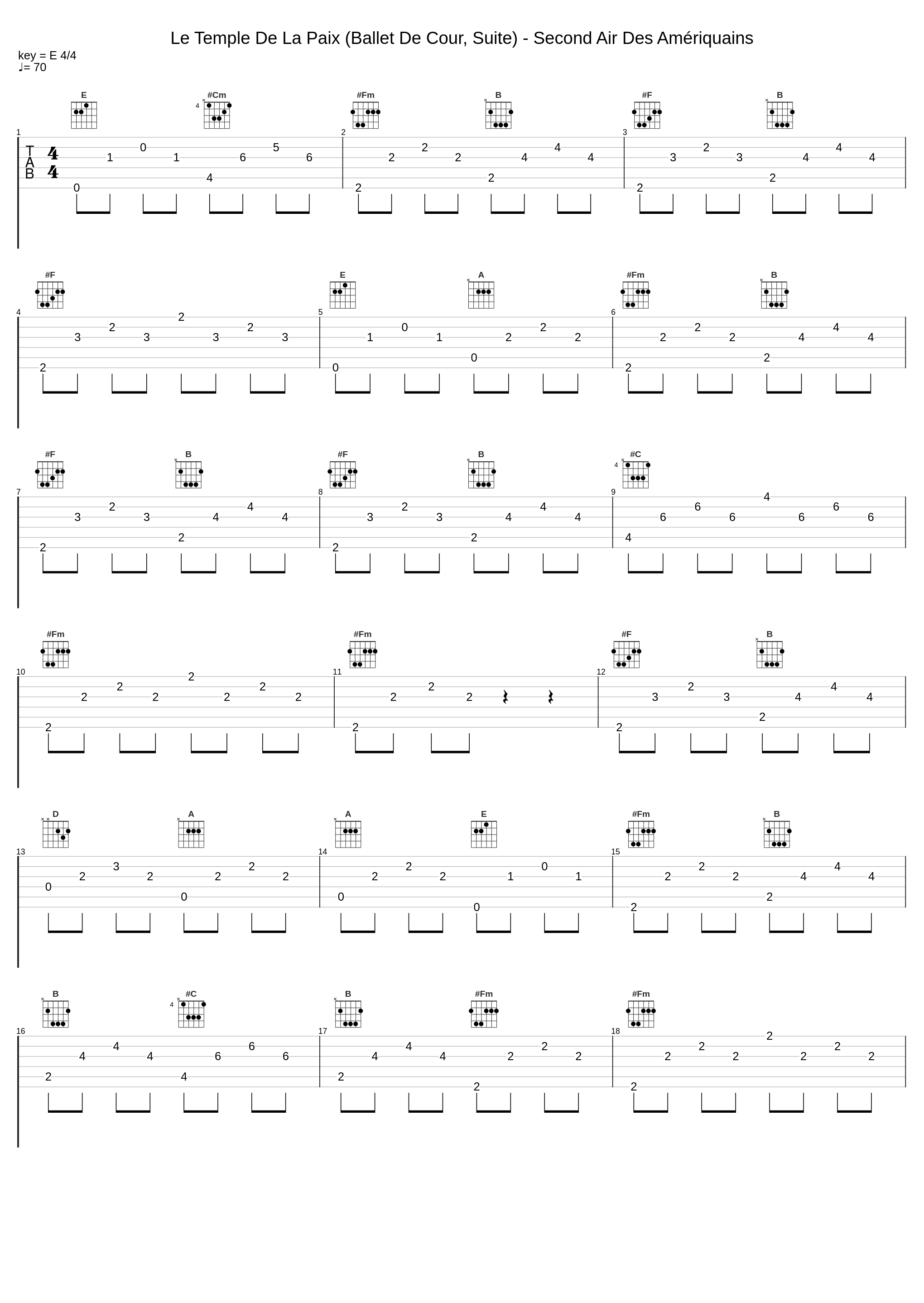 Le Temple De La Paix (Ballet De Cour, Suite) - Second Air Des Amériquains_Paolo  Tognon,La Bande des Hautbois du Roy,Jean-Baptiste Lully_1