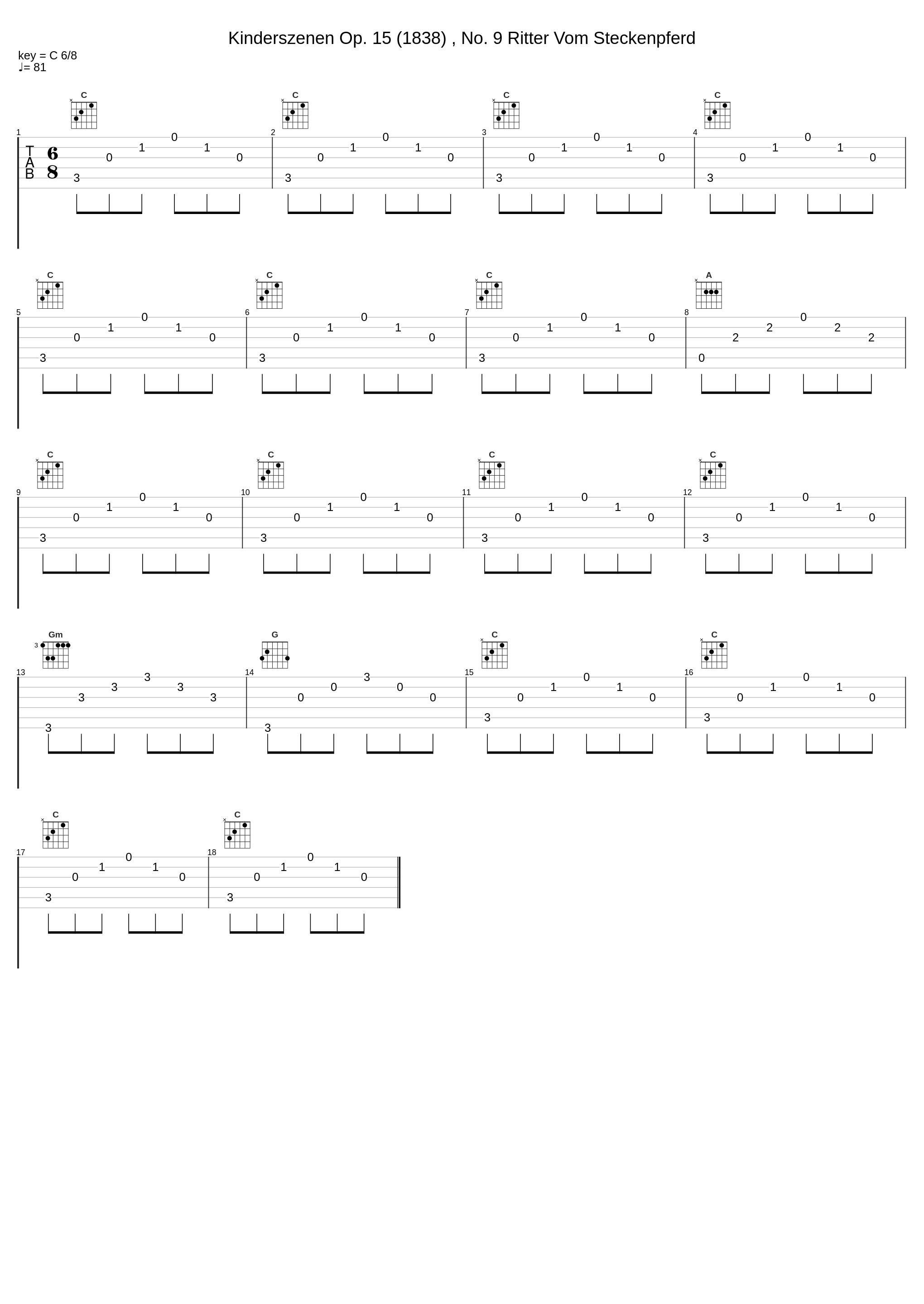 Kinderszenen Op. 15 (1838) , No. 9 Ritter Vom Steckenpferd_Marco Mantovani,Robert Schumann_1