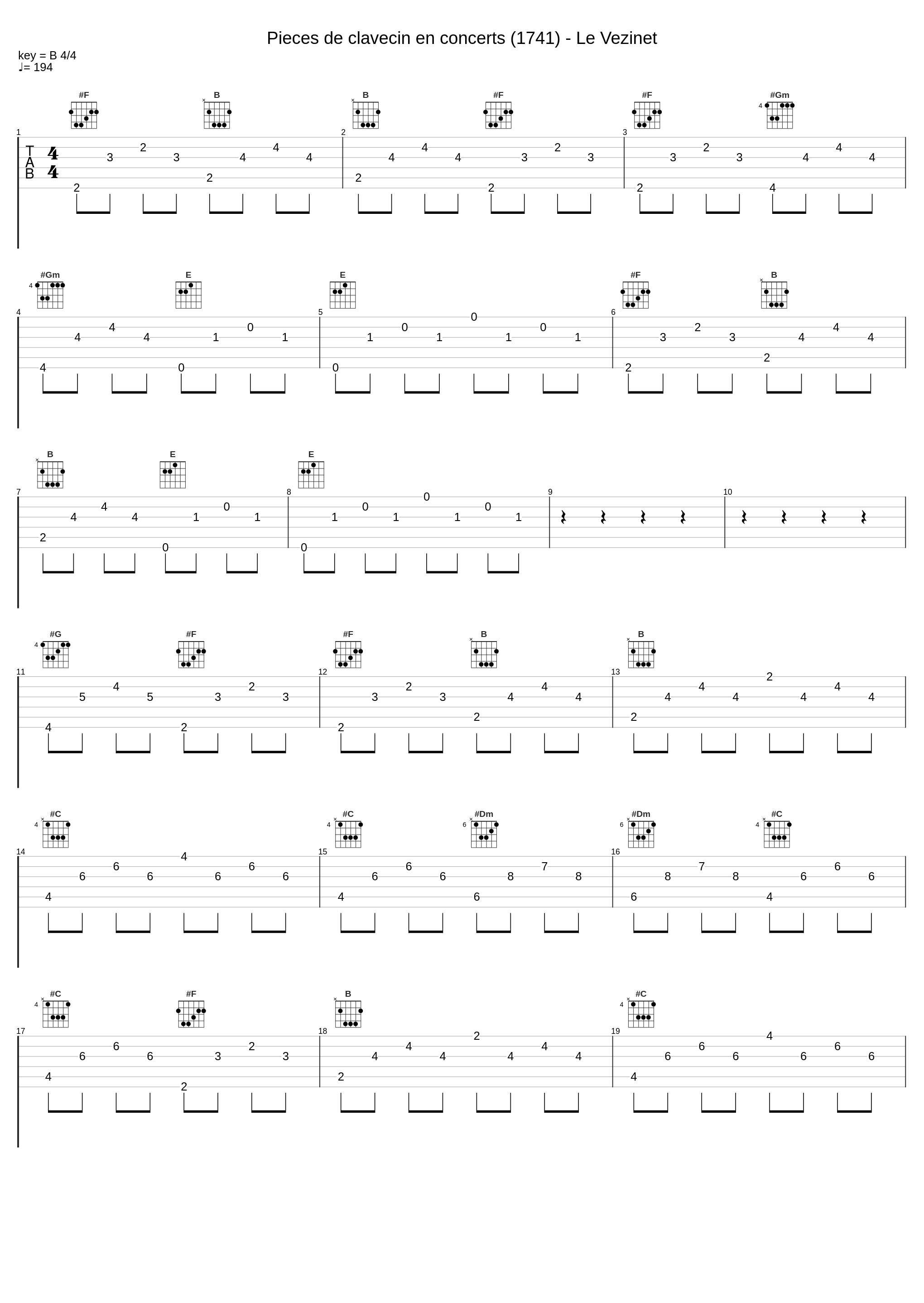 Pieces de clavecin en concerts (1741) - Le Vezinet_Jean-Philippe Rameau_1