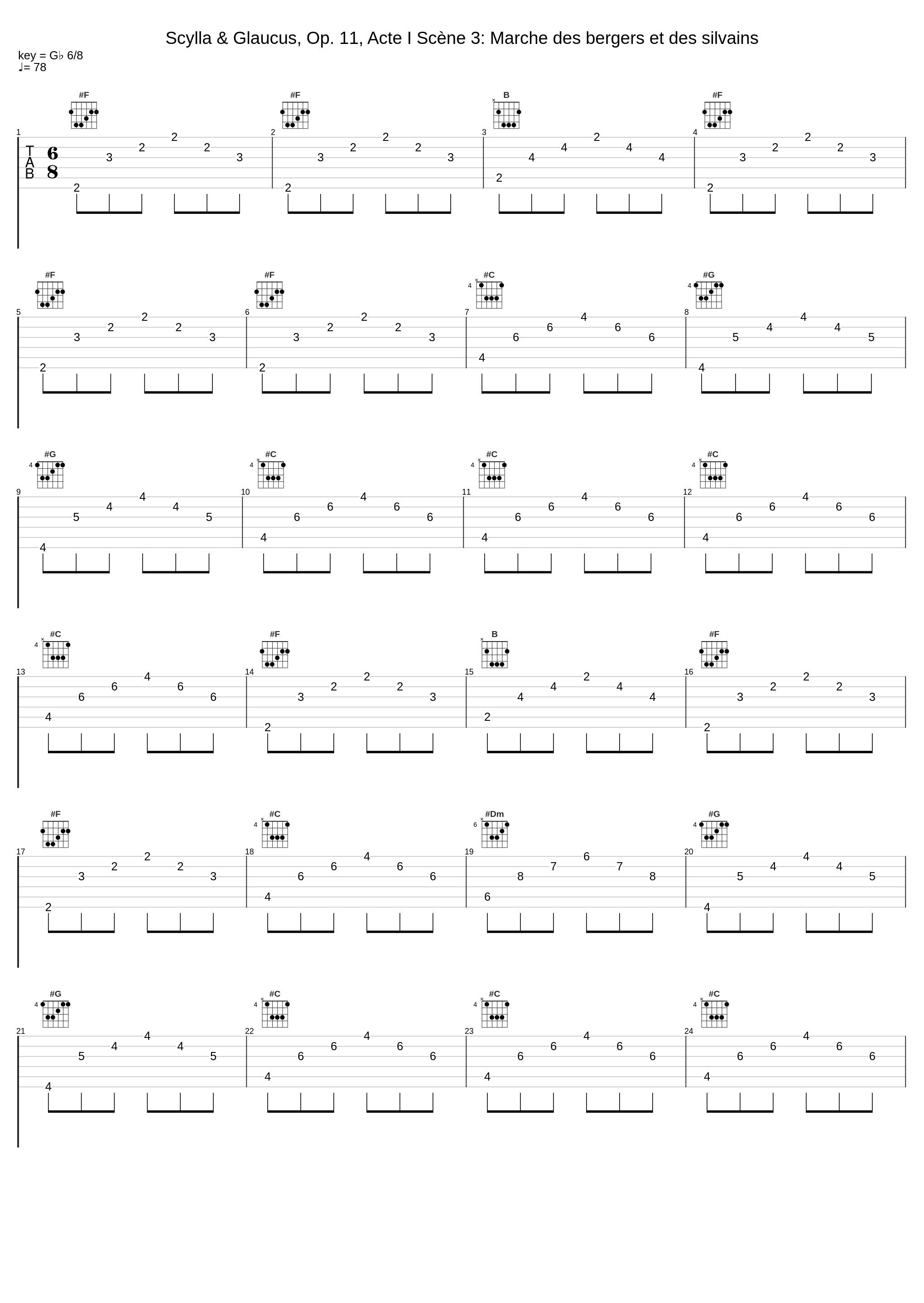 Scylla & Glaucus, Op. 11, Acte I Scène 3: Marche des bergers et des silvains_Les Nouveaux Caractères,Sébastien d'Hérin,Jean-Marie Leclair_1