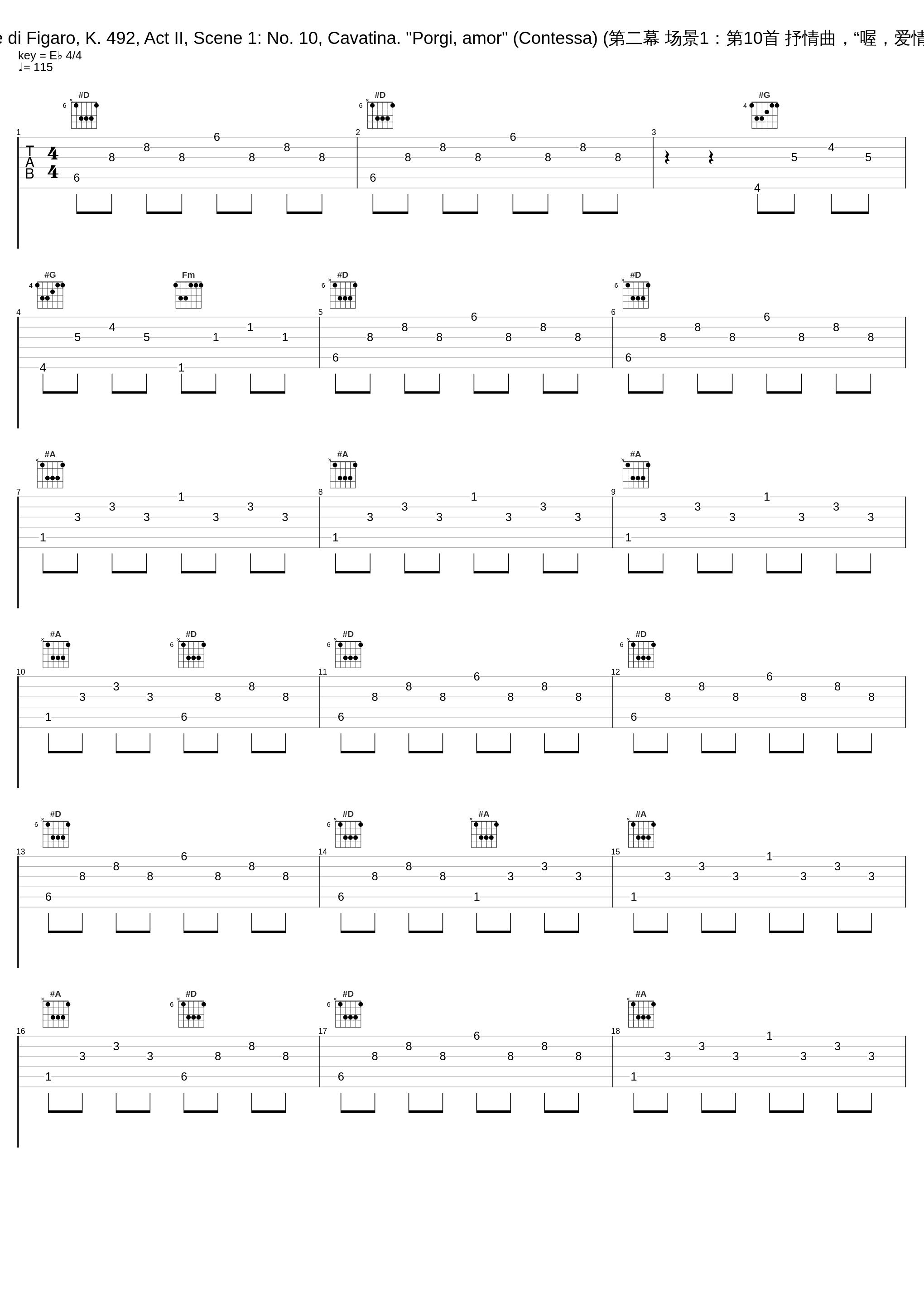 Le nozze di Figaro, K. 492, Act II, Scene 1: No. 10, Cavatina. "Porgi, amor" (Contessa) (第二幕 场景1：第10首 抒情曲，“喔，爱情请安抚”)_Elisabeth Schwarzkopf,Philharmonia Orchestra,Carlo Maria Giulini_1