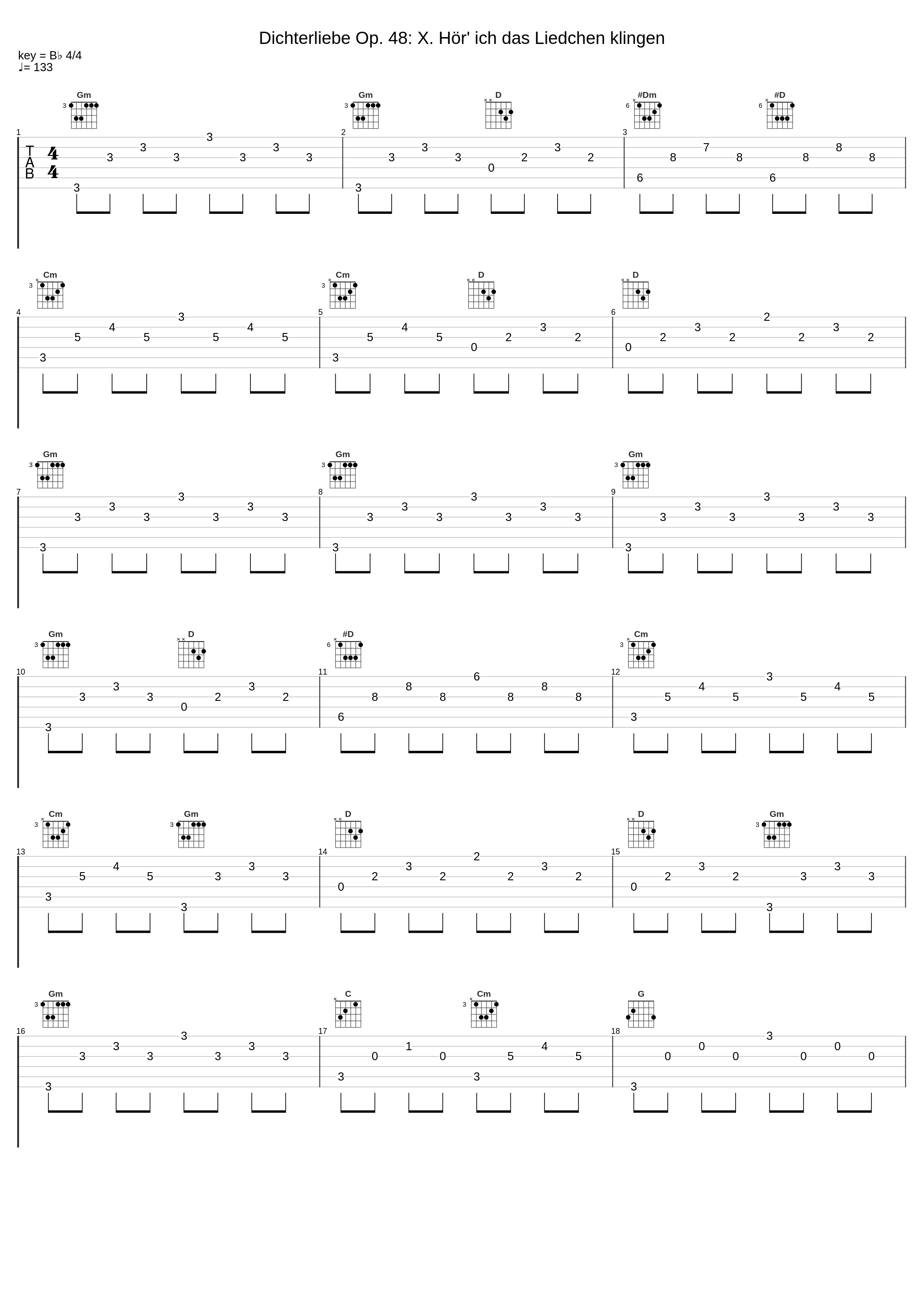 Dichterliebe Op. 48: X. Hör' ich das Liedchen klingen_Synclassica,Robert Schumann_1