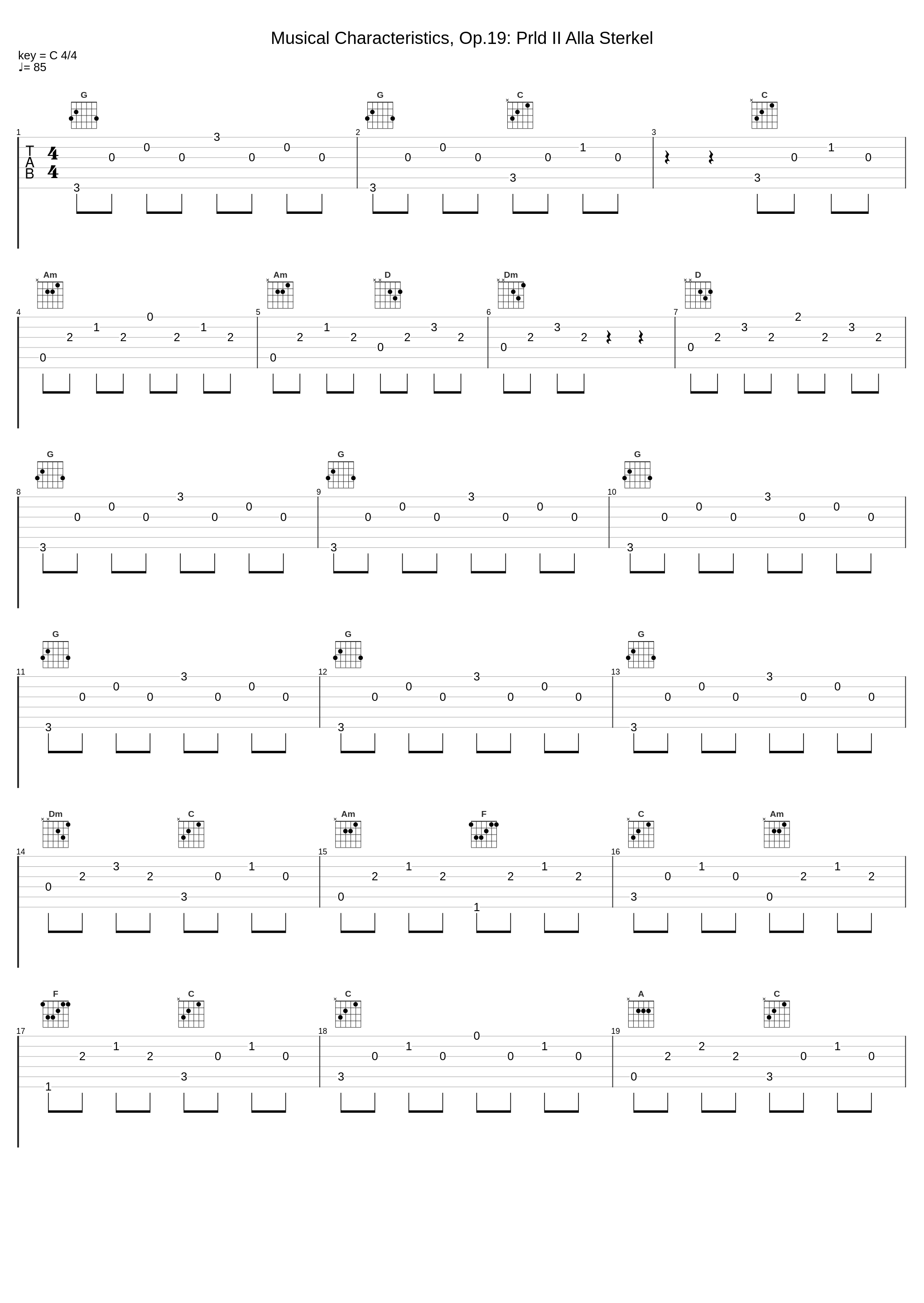 Musical Characteristics, Op.19: Prld II Alla Sterkel_Pietro Spada,Muzio Clementi_1