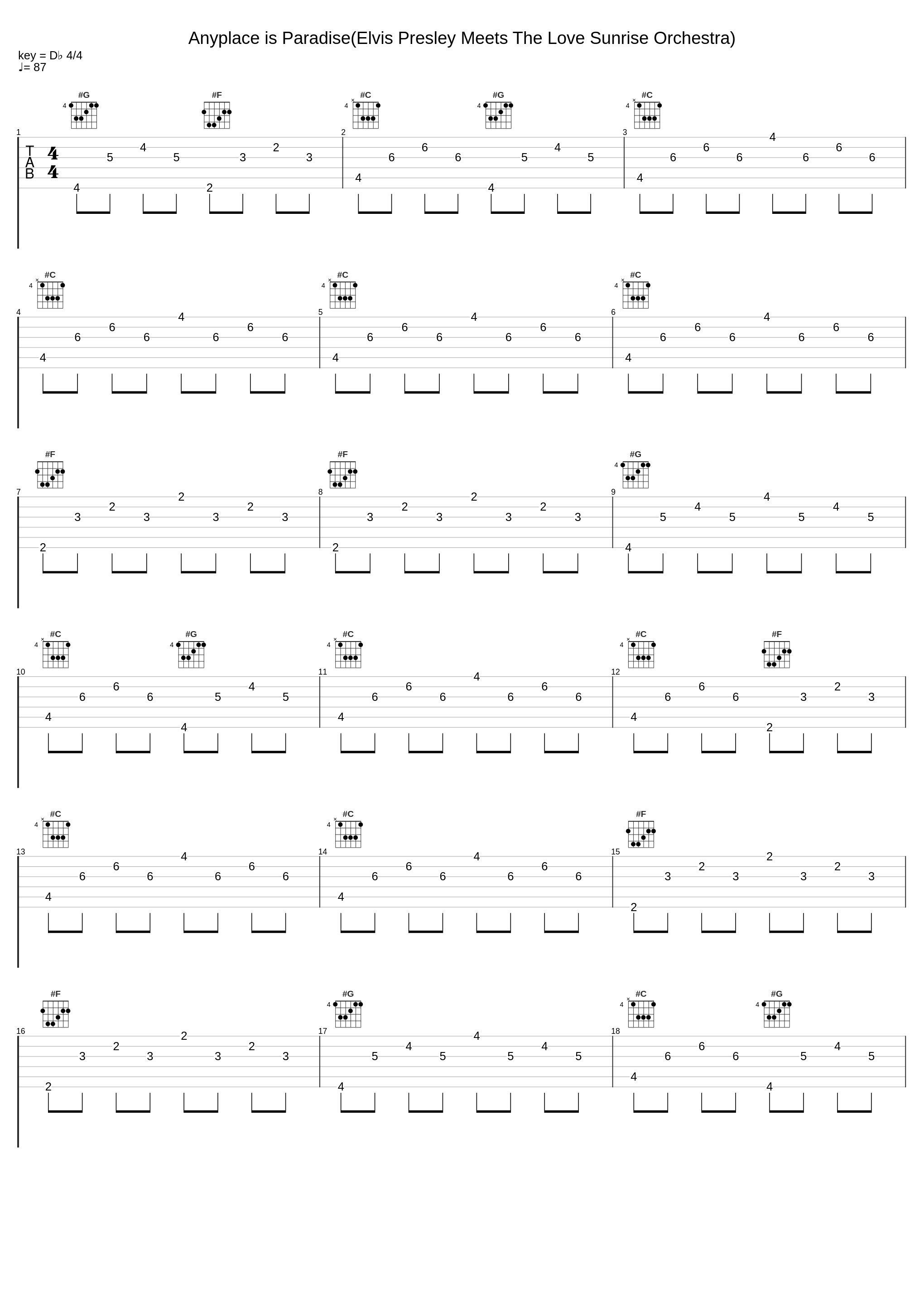 Anyplace is Paradise(Elvis Presley Meets The Love Sunrise Orchestra)_Elvis Presley,The Love Sunrise Orchestra_1