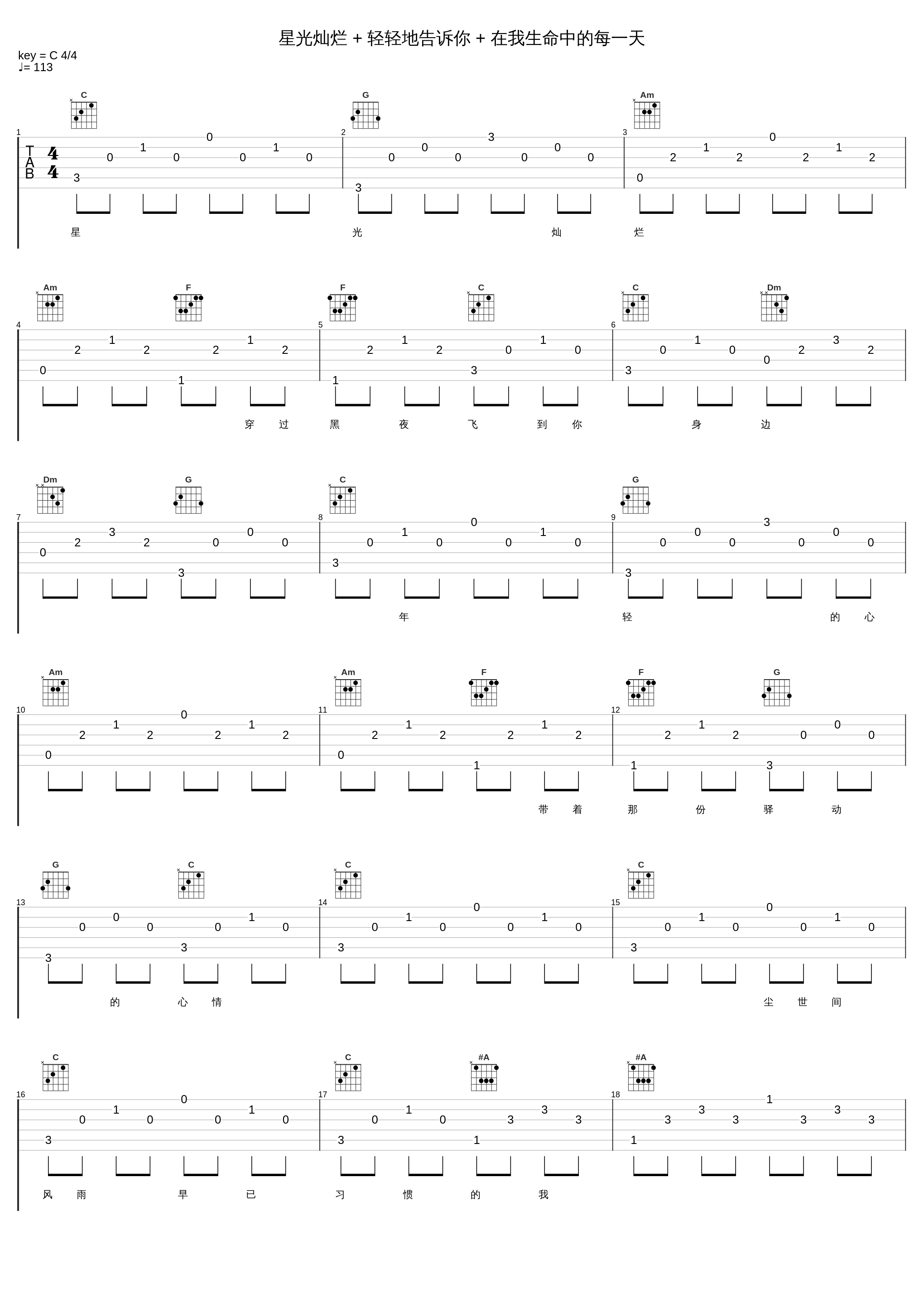 星光灿烂 + 轻轻地告诉你 + 在我生命中的每一天_罗中旭,杨钰莹_1