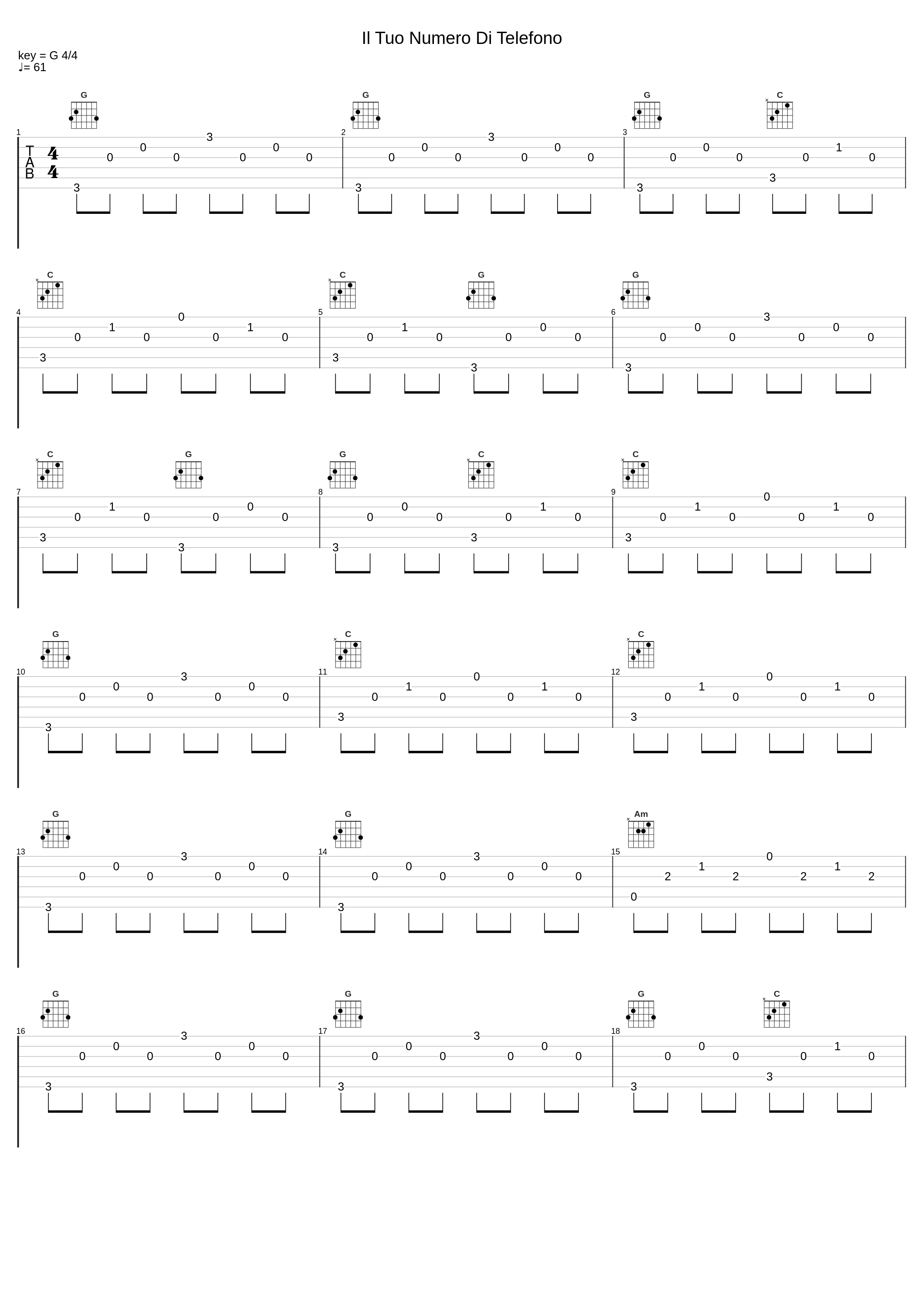 Il Tuo Numero Di Telefono_Giovanni Truppi_1